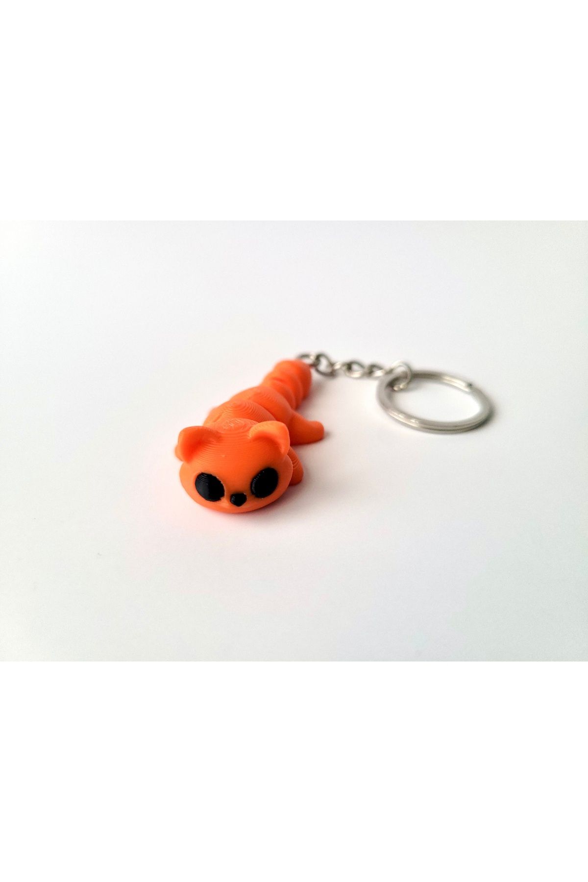 Figglo 3D Oynar Eklemli Kedi Figür Anahtarlık–Sevimli Mini Kedi Çanta Süsü | Koleksiyonluk Hediyelik Aksesuar