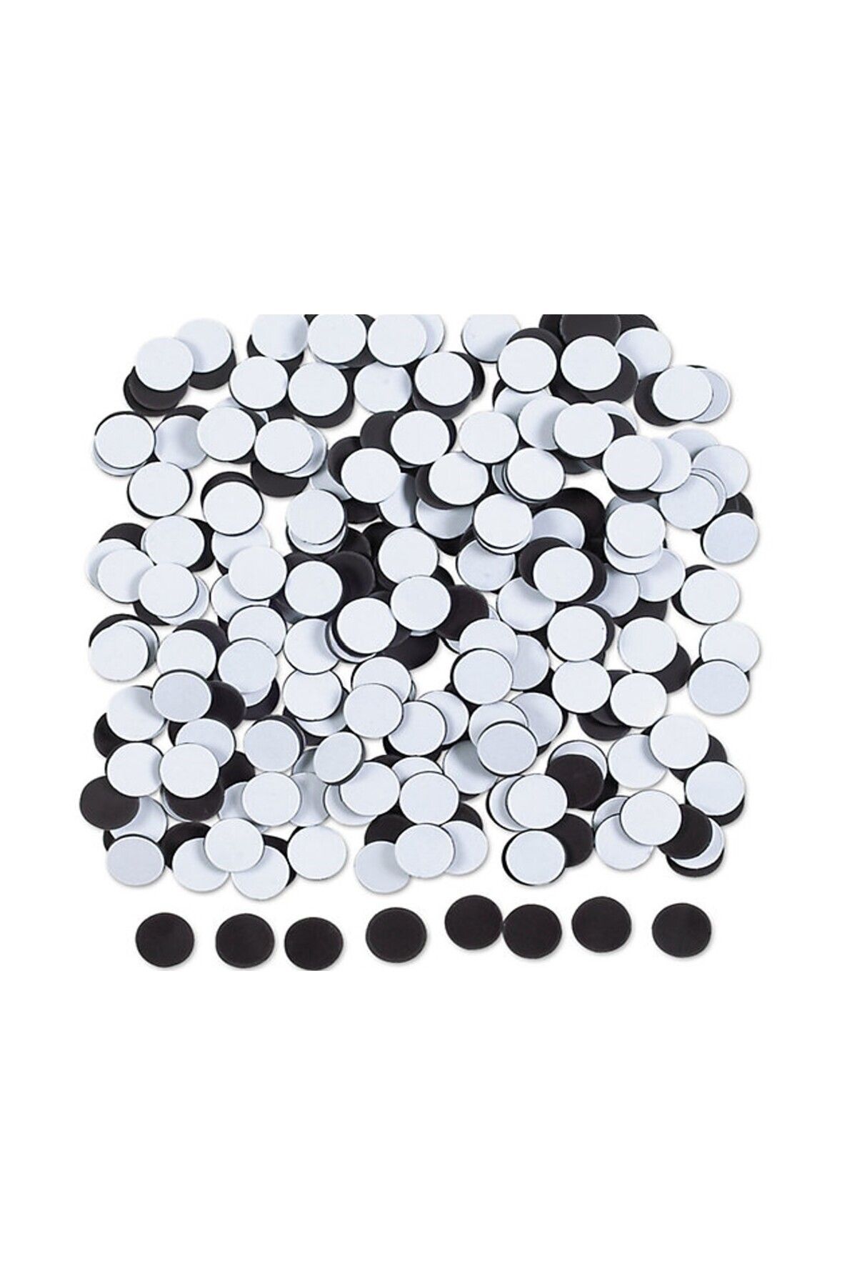 Elioure 500 Adet Yuvarlak Çap 25 mm Esnek manyetik etiket ve mıknatıs seti