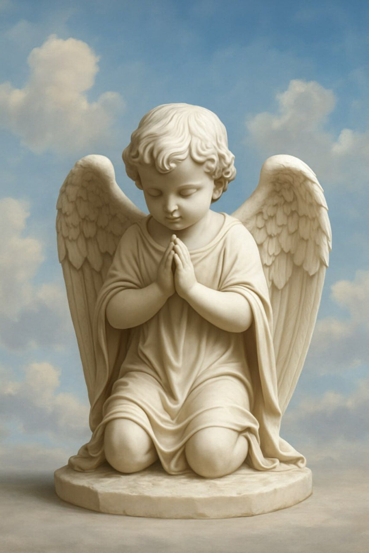 ValoriaConcept 👼✨ Angel Melek Kanatlı Heykel – Masumiyetin ve Saflığın Sembolü! ✨👼