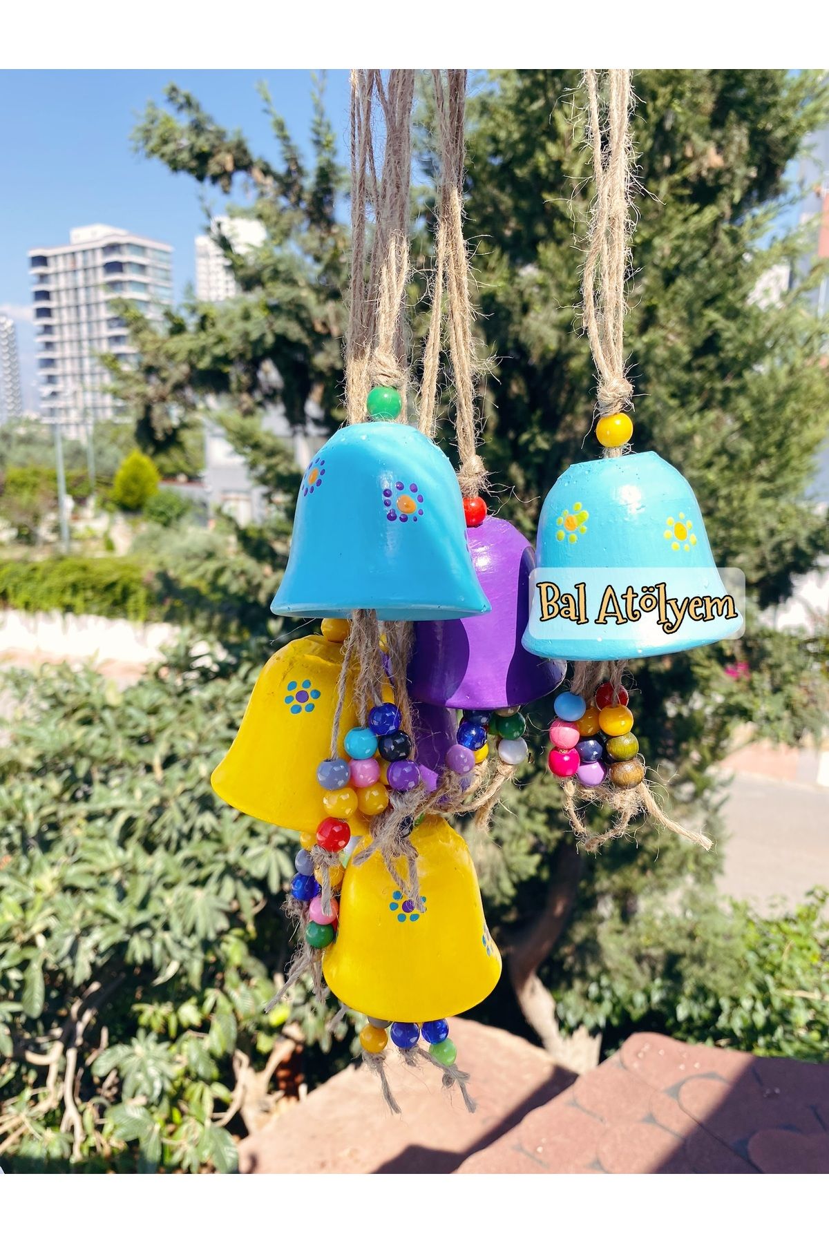 Balatolyem 1 Adet Rüzgar Çanı , Balkon Duvar Süsleri , Bahçe Süsleri