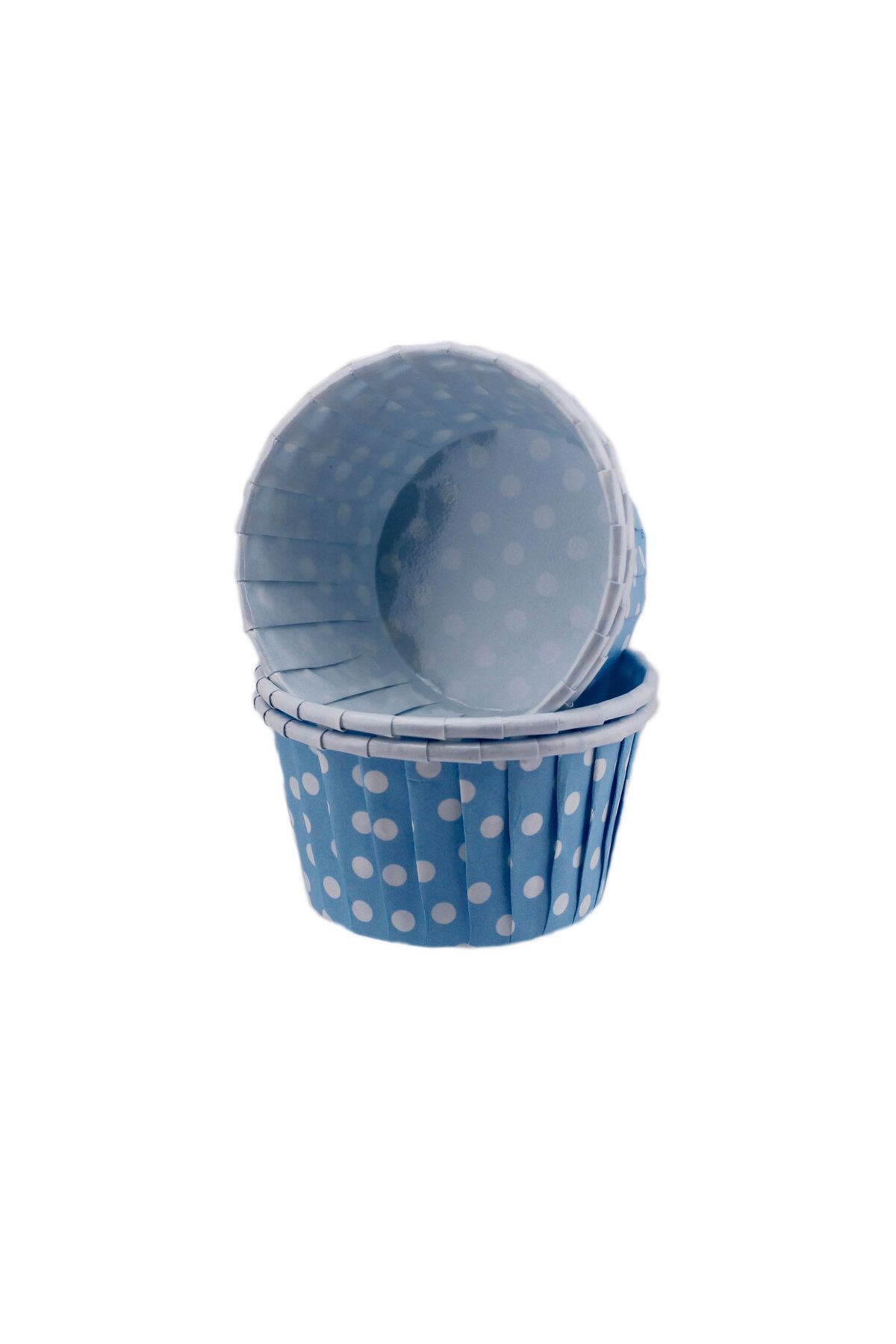 Eminonutoptanci Cupcake Kalıbı Orta Boy 50*39 Mm (100 Adet) Puantiyeli Mavi
