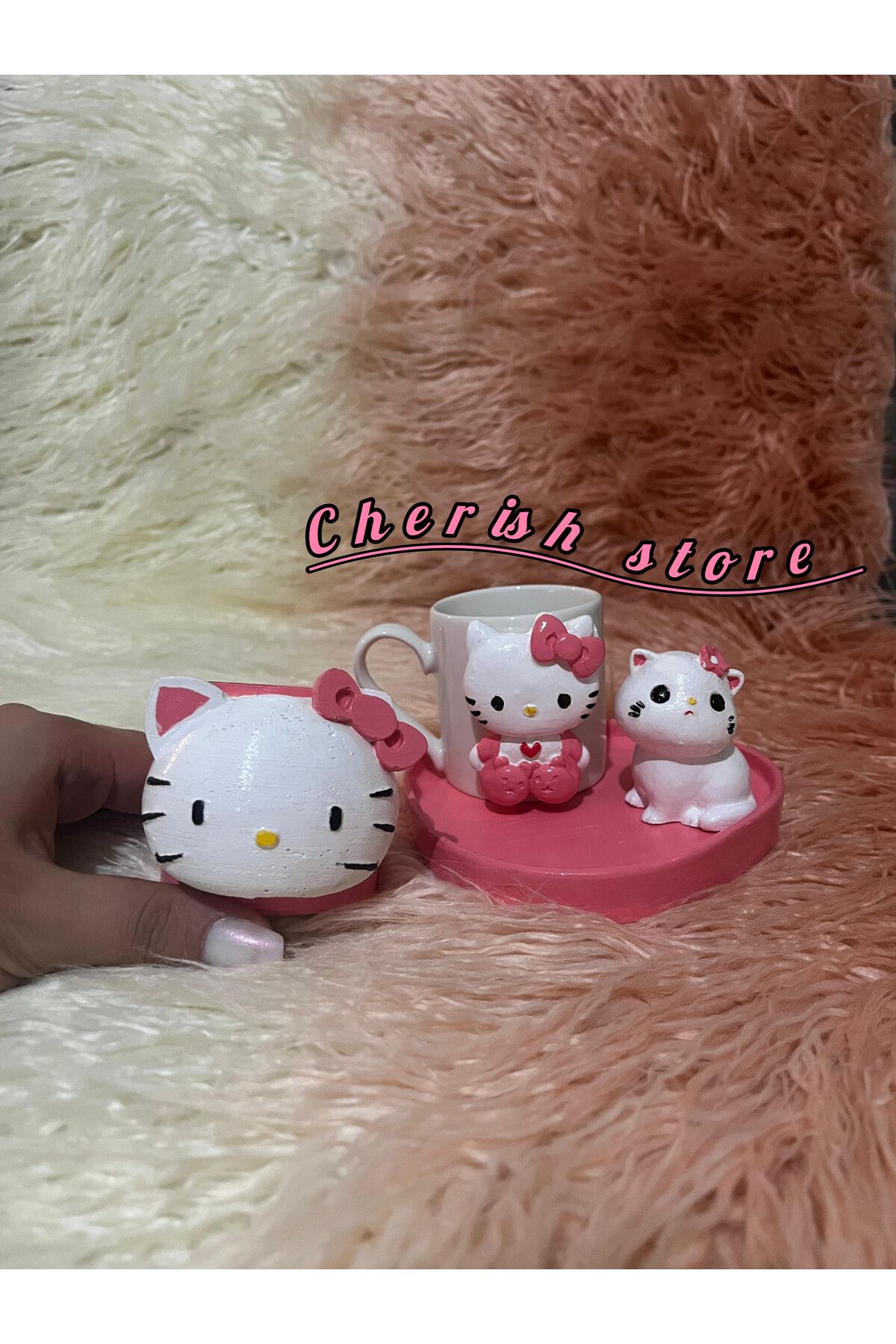 CHERİSH Hello kitty kupa çay kahve fincani