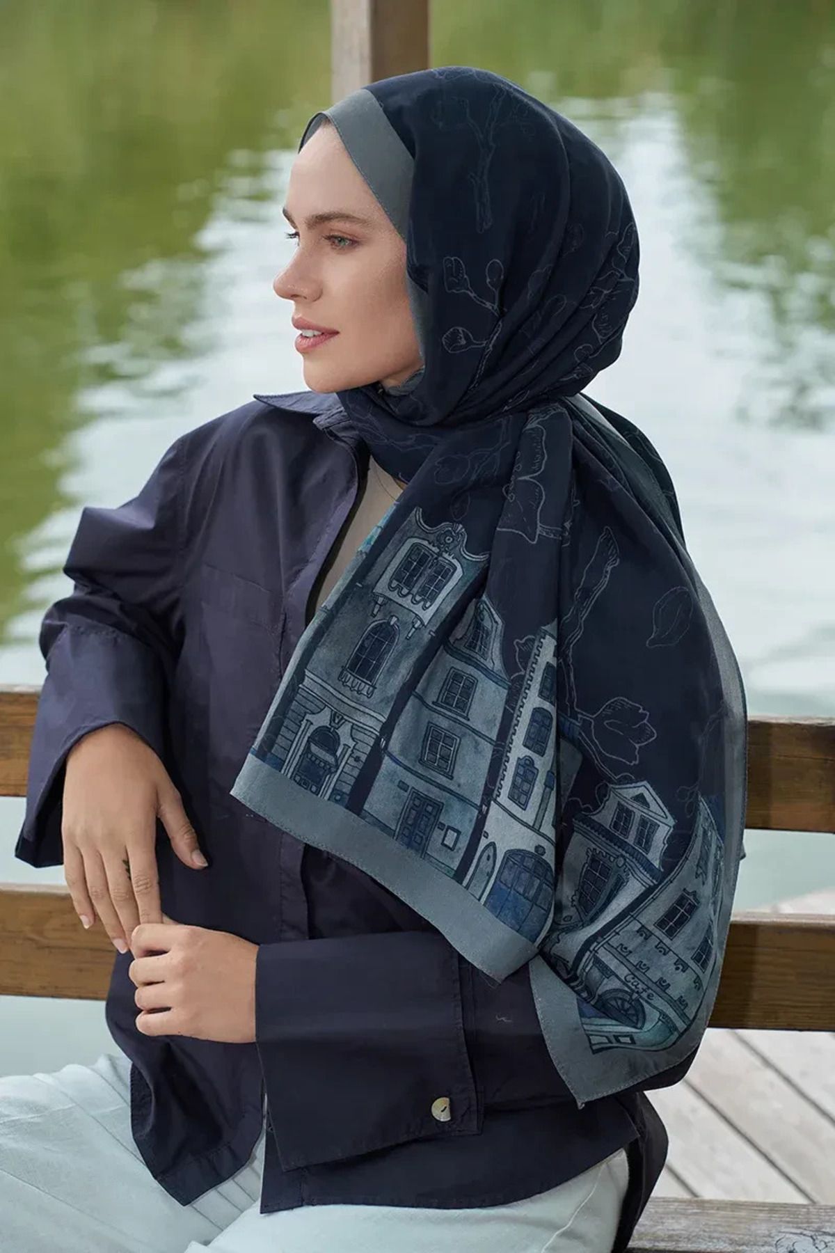 Perla Scarf & More ED Iconic Collection Yade - Vizon