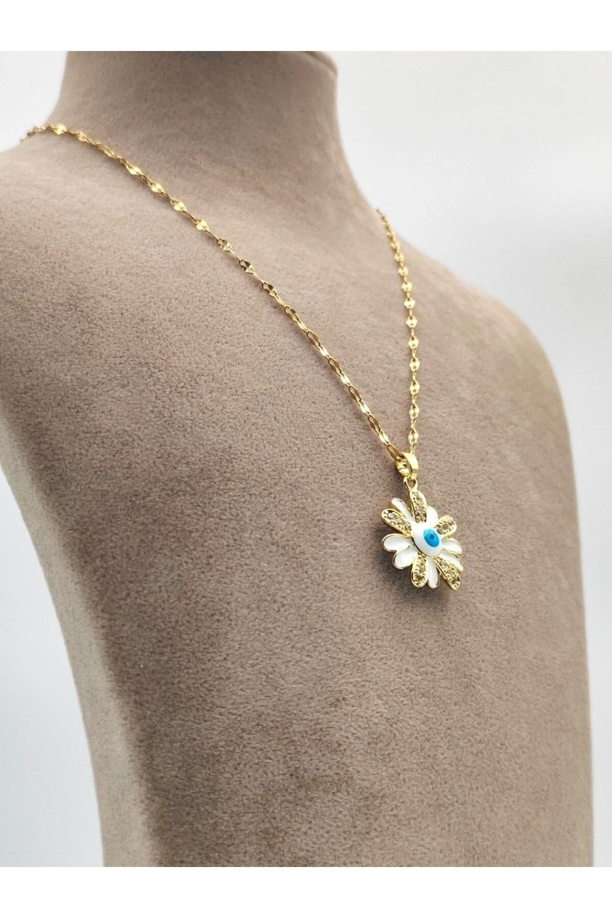 Nsl Jewels MİNELİ PAPATYA KOLYE