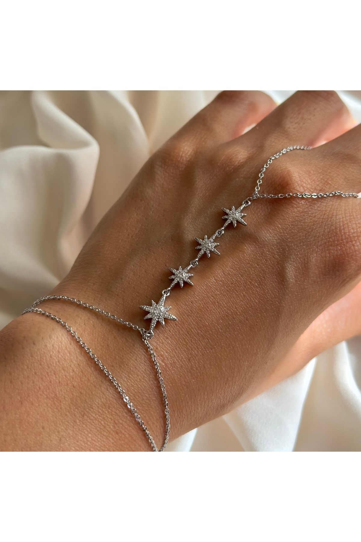 Jiwi Silver Yıldızlı Taşlı Şahmeran