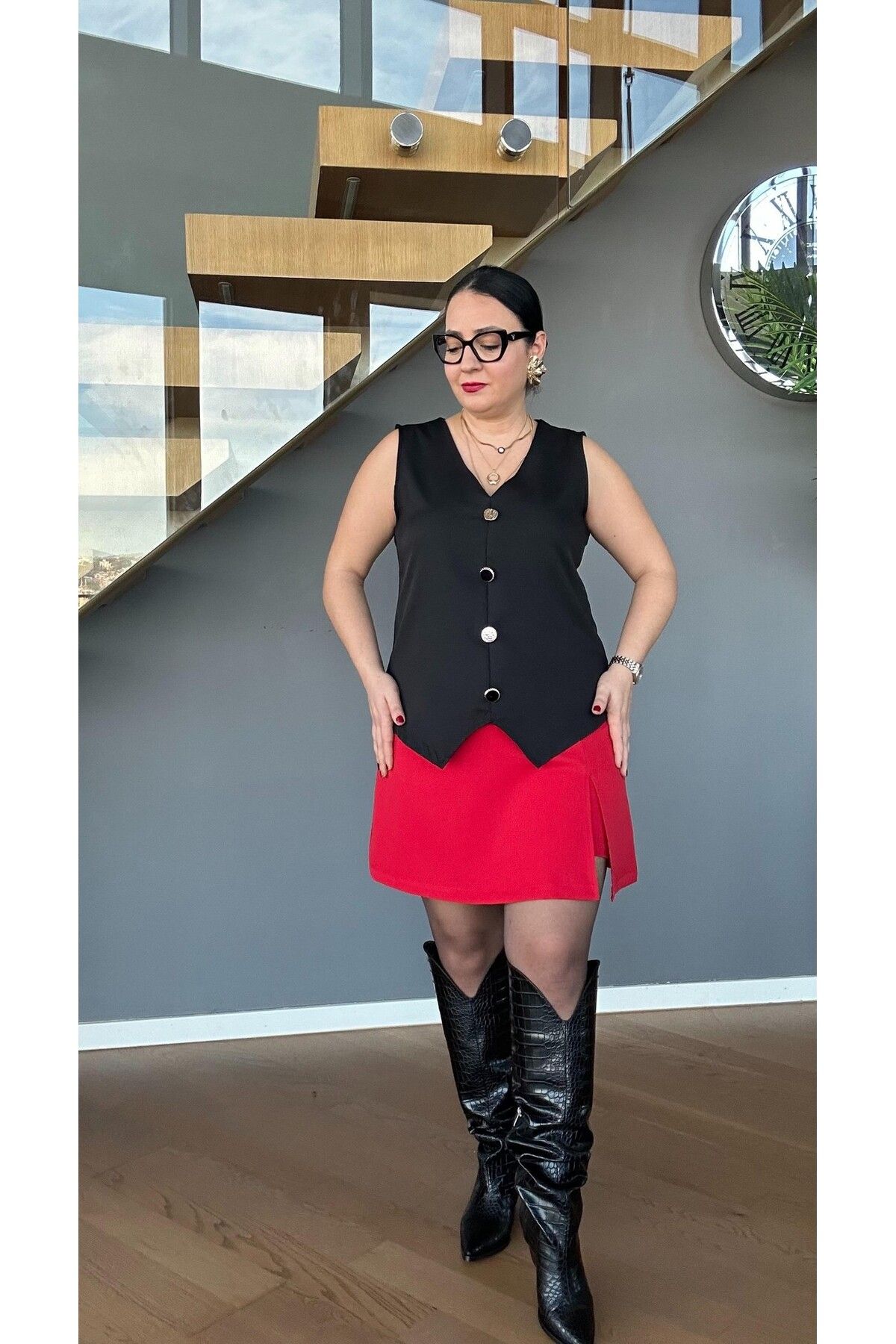 Vio Moda Büyük Beden Şort Etek