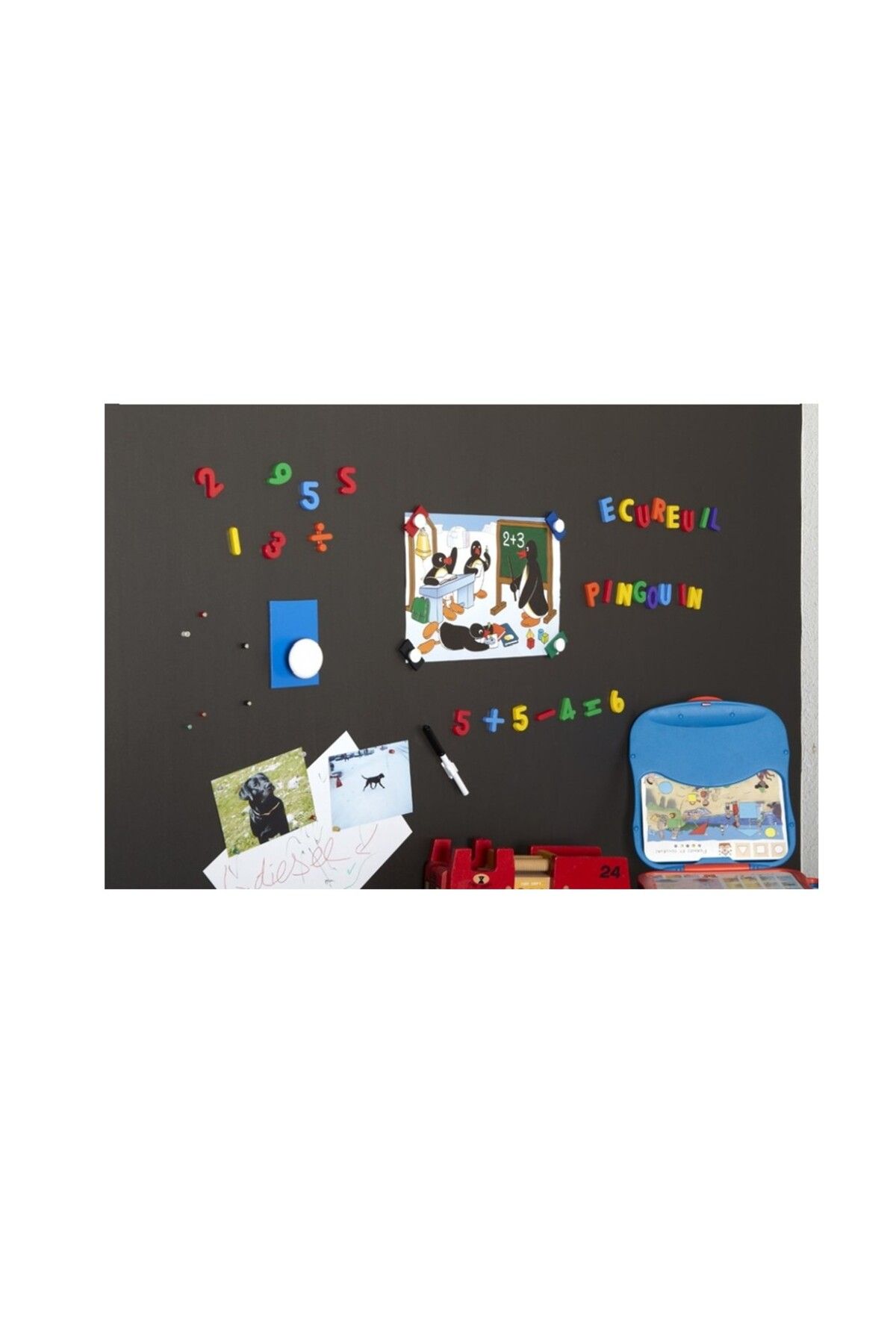 Hdg Yapışkanlı Mıknatıslı Pano Siyah Dekoratif Magnet Panosu 35x50 Cm -SİYAH