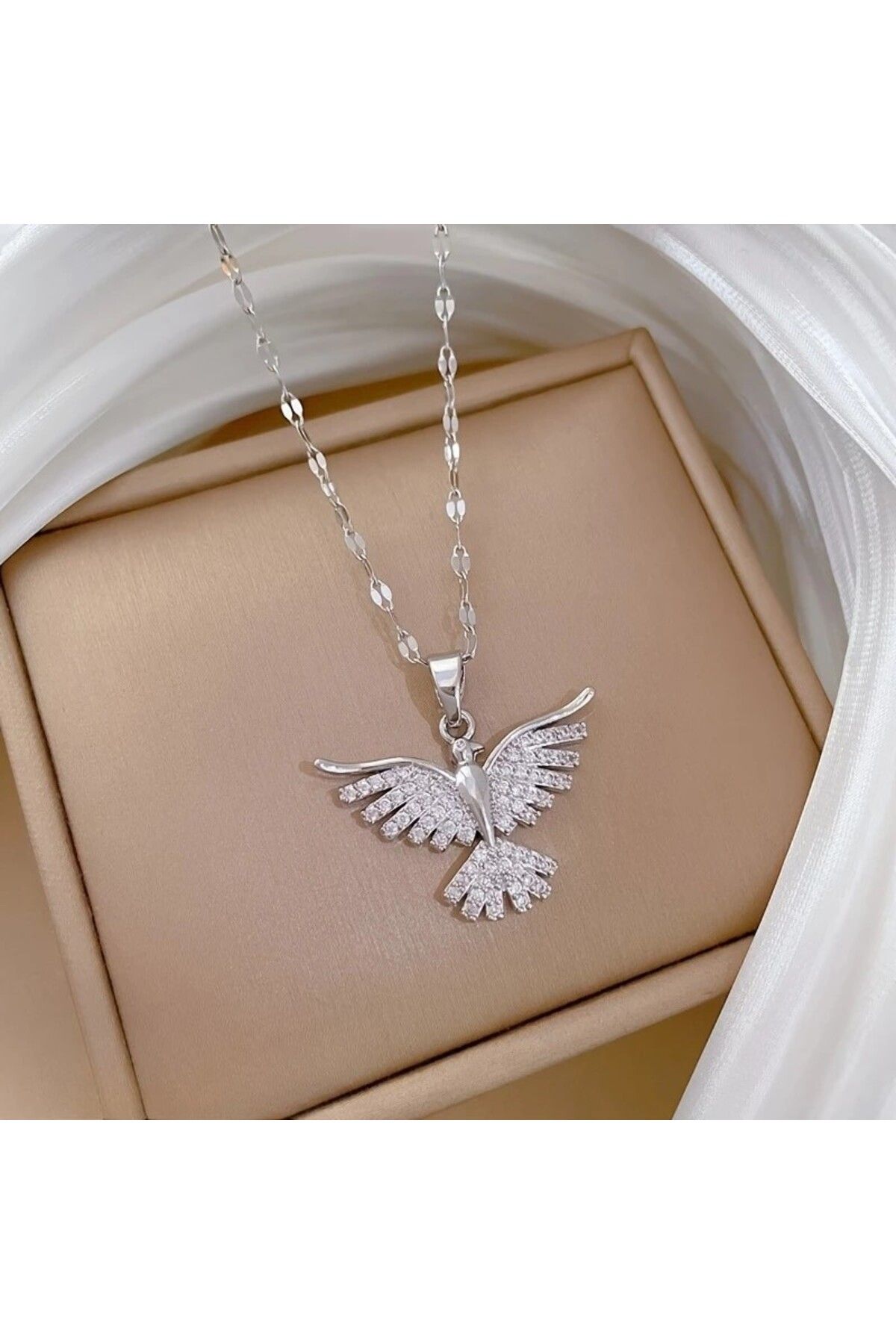Majesty Takı ANKA ÇELİK KOLYE