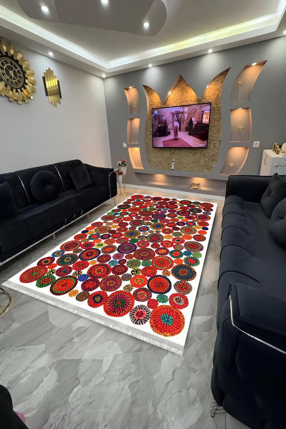 Home Dot Tabanlı yıkanabilir, leke tutmayan halı