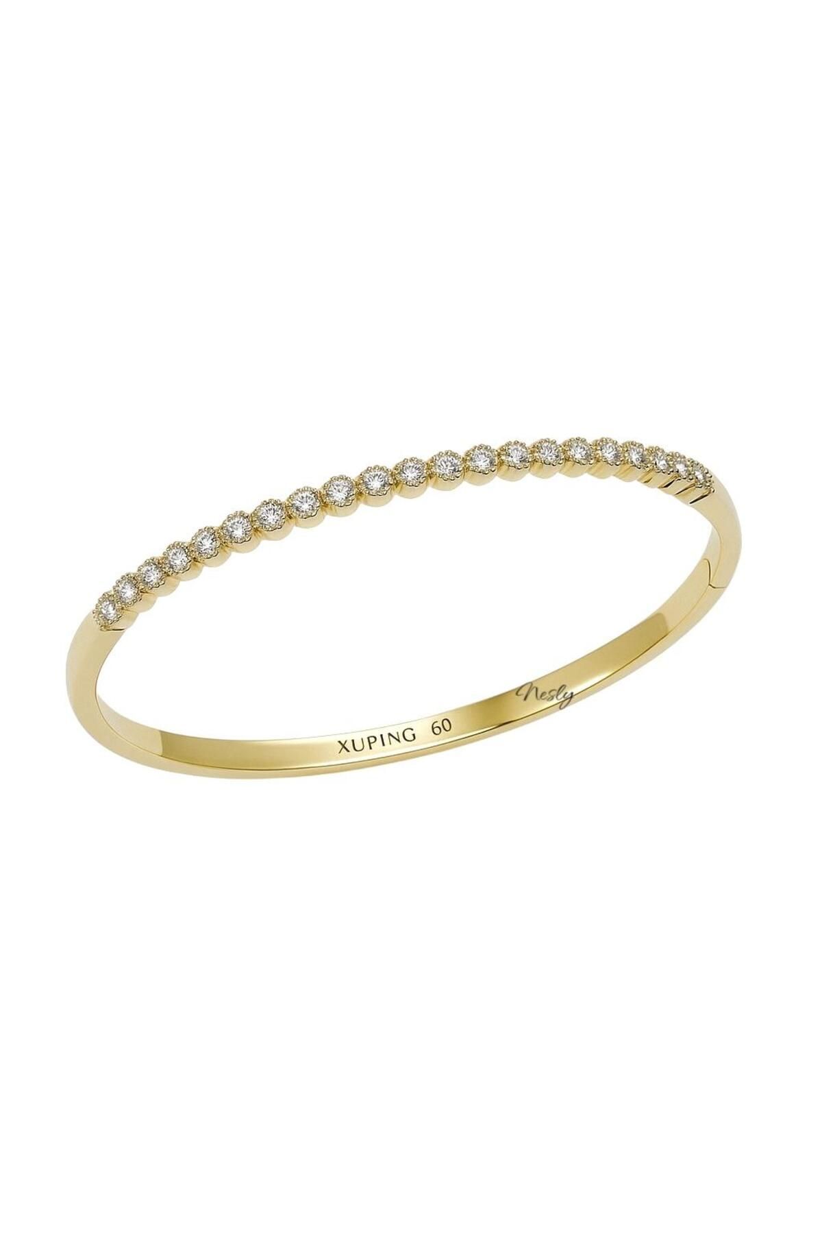 neslyaccessories 14K Gold Zarif Tasarım Kelepçe Bilezik