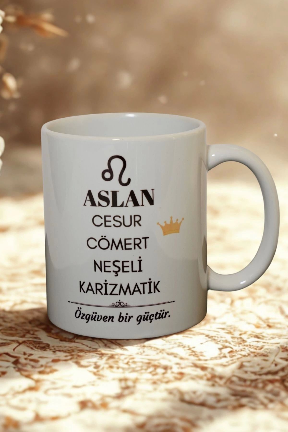 Ahinur Mutfak Aslan Burcu Temalı Burç Bardağı Kupa