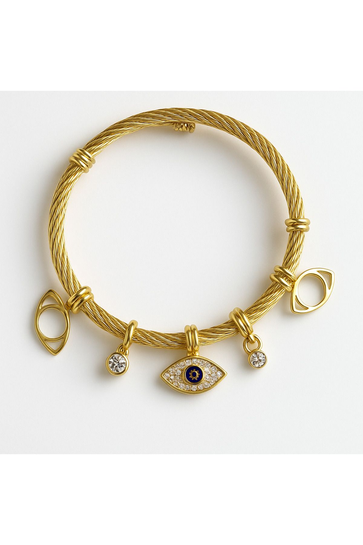 Venus Design Çelik Nazar Göz Charm Bileklik