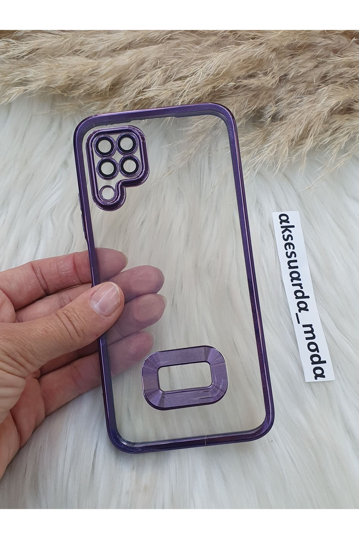 ZB Aksesuarda Moda HUAWEİ P40 LİTE Uyumlu Kamera Lensli Logo Detaylı Lazer Kesim Kılıf