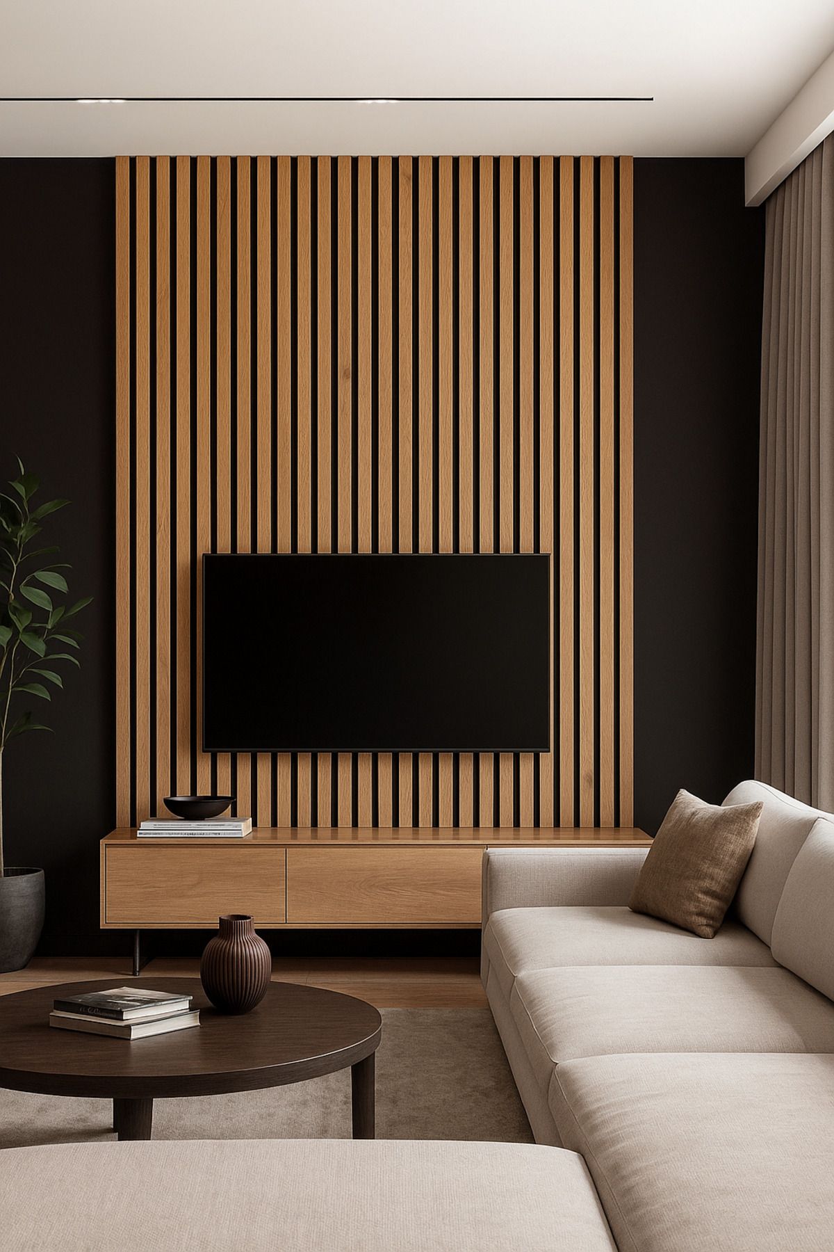 ATS YAPI Savana Meşe Kendinden Yapışkanlı Duvar Çıta – 12 Adet 240 cm Uzunluk 18 mm Kalınlık Dekoratif Panel