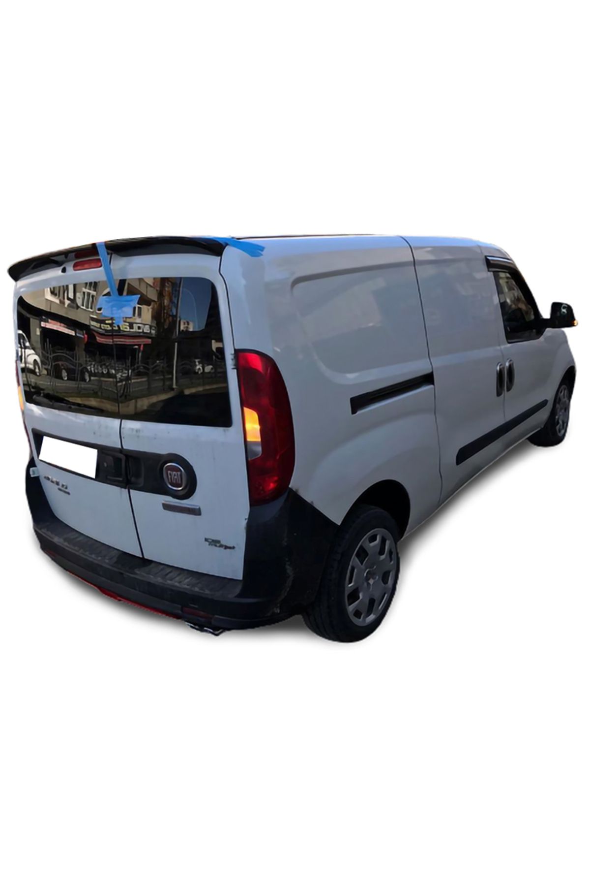 xtuning trakya Fiat Doblo 2010-2023 (Çift Kapak) D3-D4 Kasa İçin Uygun Parlak Siyah Spoiler
