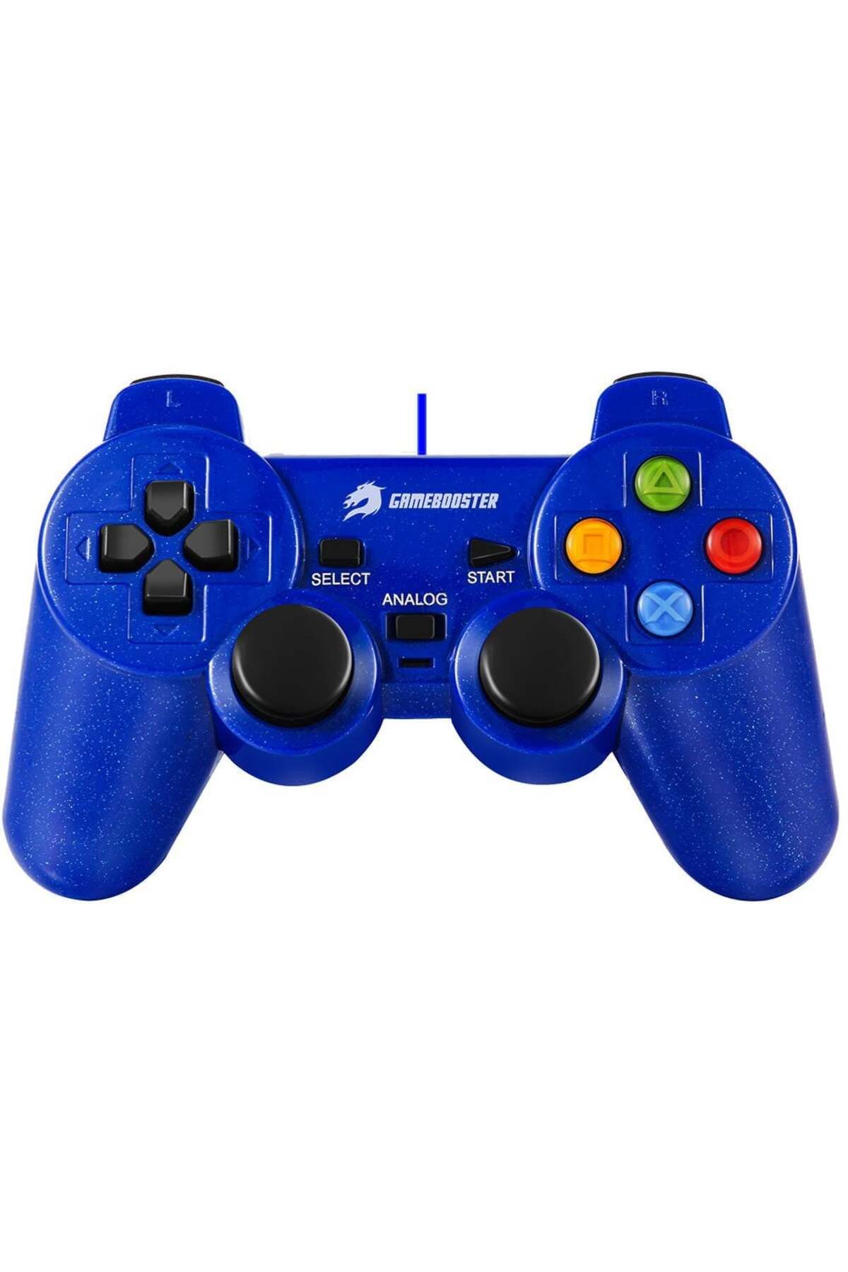GAMEBOOSTER GB-J101B Mavi Kablolu Titreşimli Gamepad (PC Uyumlu)