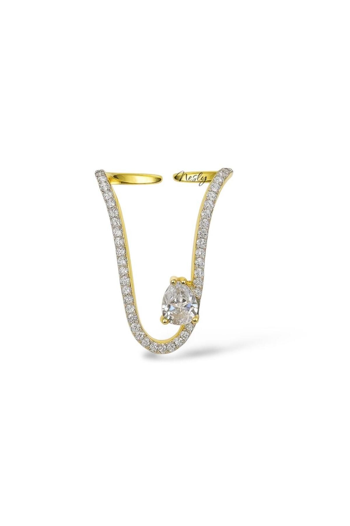 neslyaccessories Nesly Loop Gold Yüzük