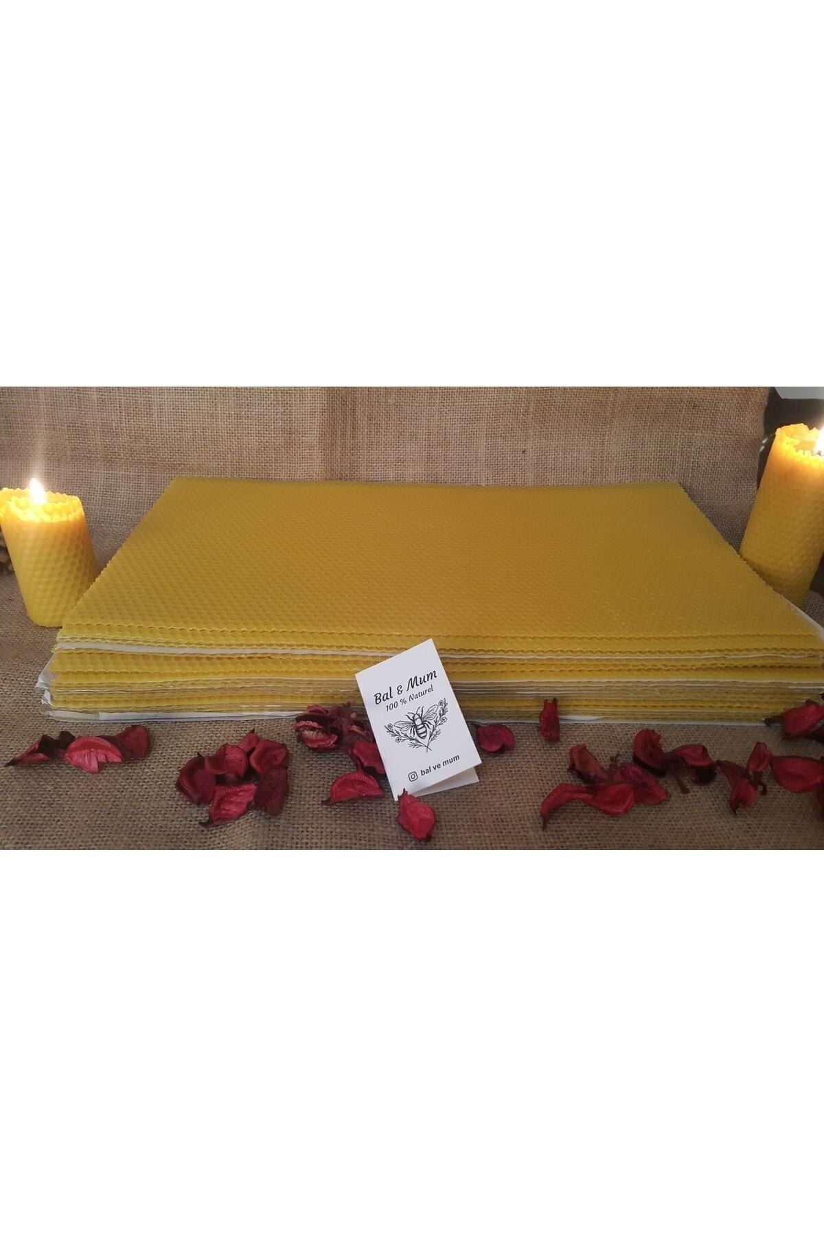 Elioure Balmumu Petek 1kg, 13 Adet Mum İpi ve Fitil Hediye, Doğal ve Güzel Kokulu