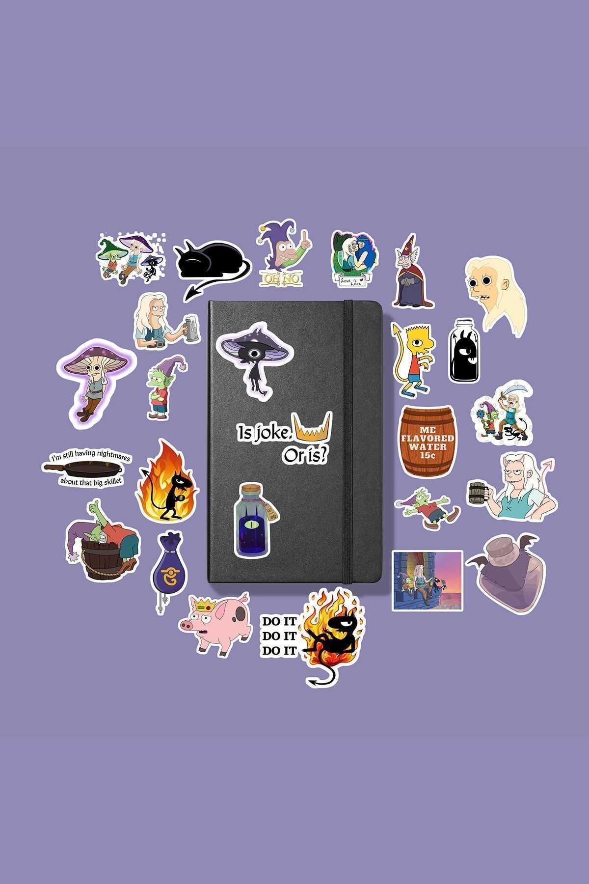 MS Major Selection Disenchantment Paketi/ Bullet Journal Defter Çıkartma Ajanda Laptop Etiket