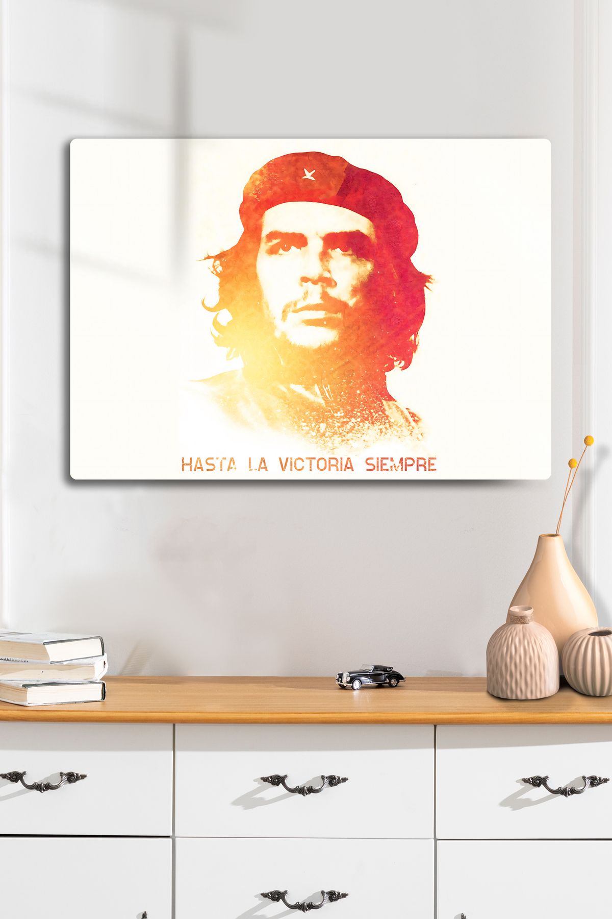 DekorHane Metal Baskı Tablo - Ernesto Che Guevara, Küba, Devrimci Poster Dekoratif Tablo