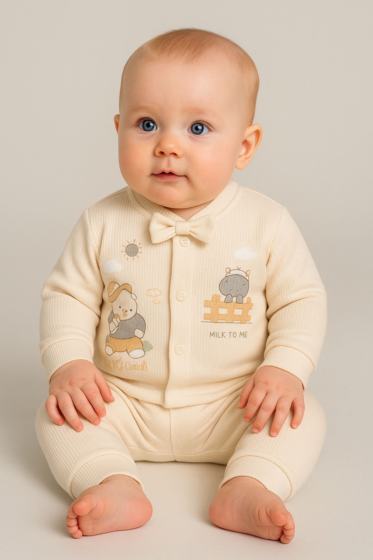 minella kids %100 Pamuk Erkek Bebek Takımı