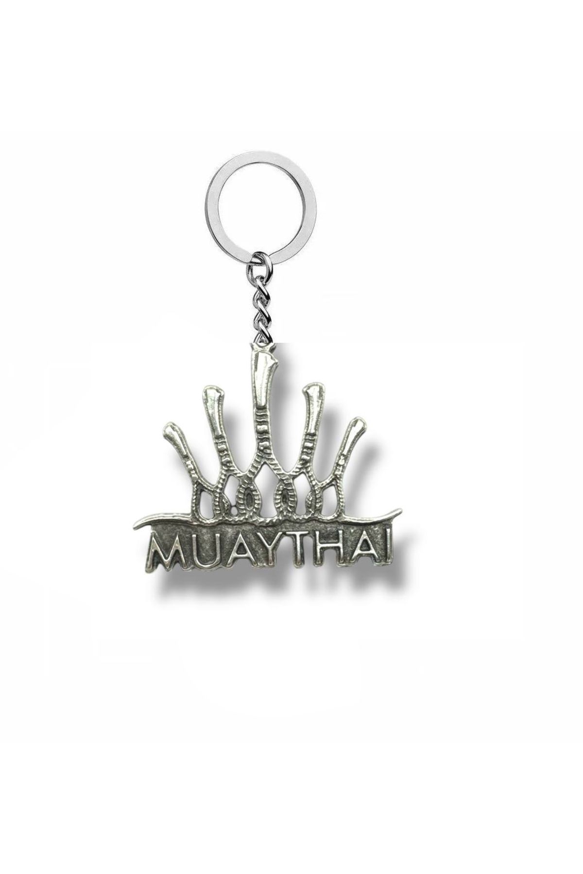 Herşey Nota Ringin Kralı – Muay Thai King Figürlü Unisex Metal Anahtarlık