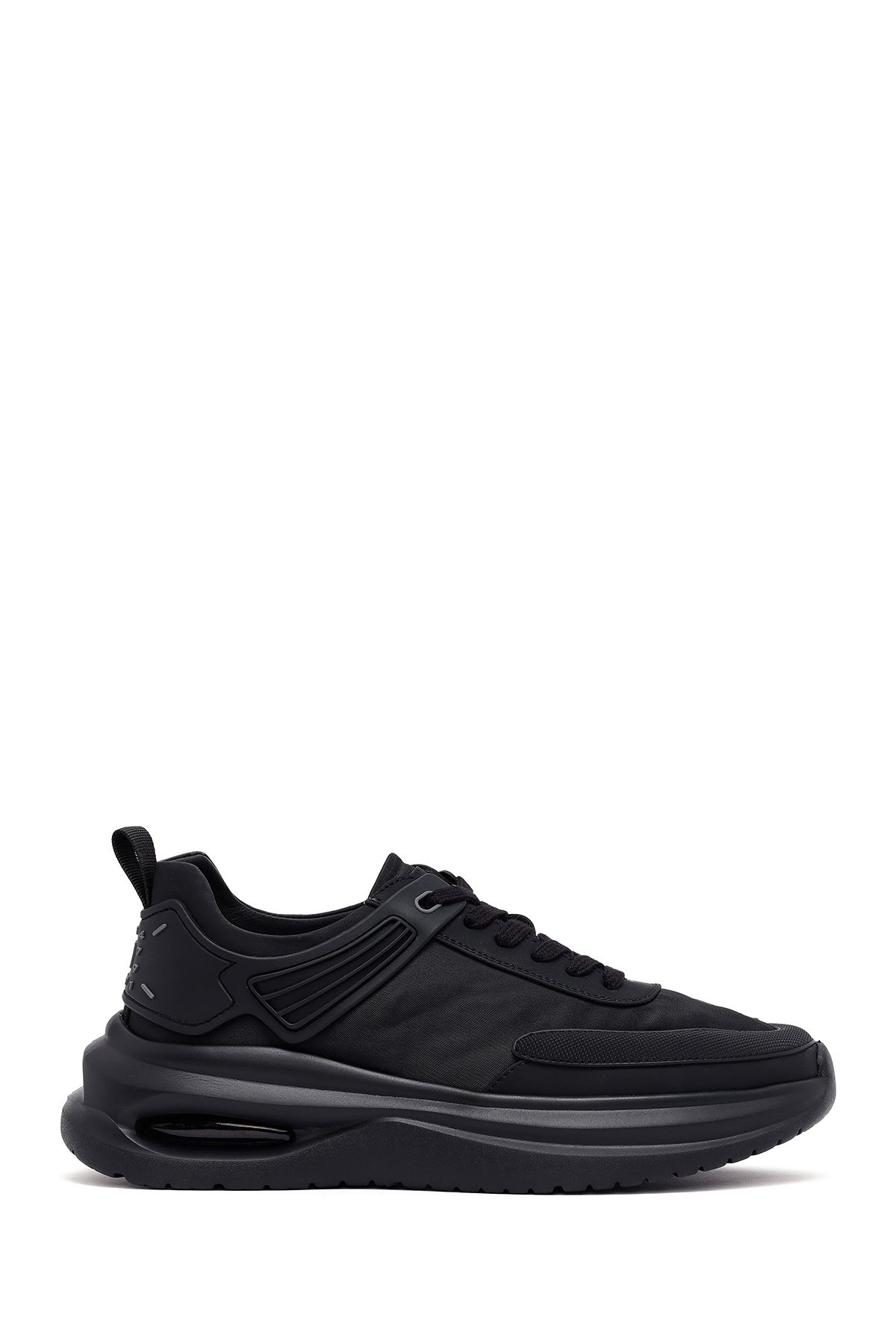 Derimod Erkek Siyah Bağcıklı Kalın Tabanlı Kumaş Sneaker 25SFD69226F