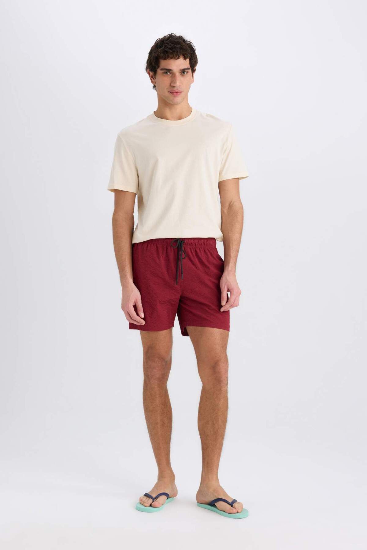 DeFacto-Mesh Lined Short Length Sea Shorts E0945Ax25Hs 2