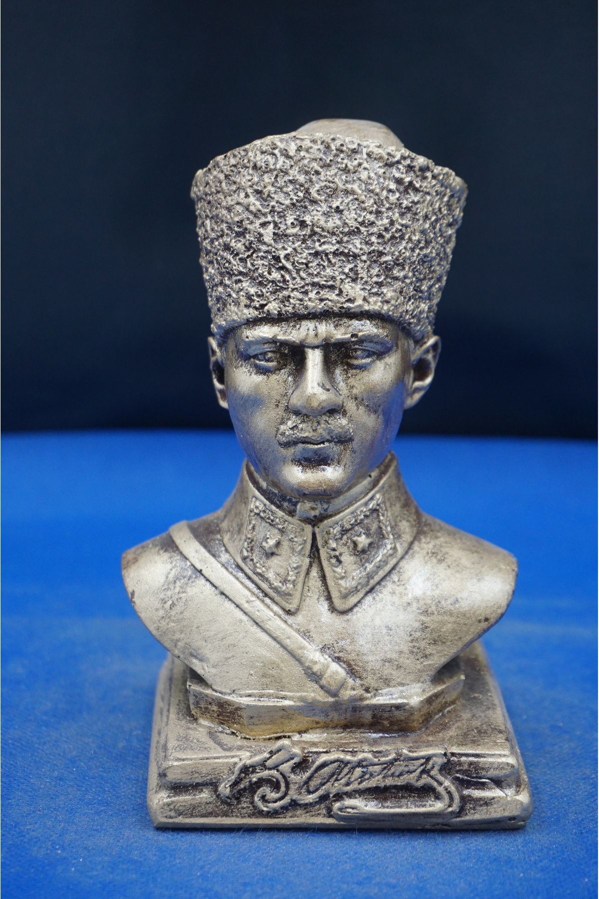 Elioure Özel Tasarım Atatürk Büstü Heykel Biblo 16 cm - Ofis ve Ev Dekorasyon Hediye