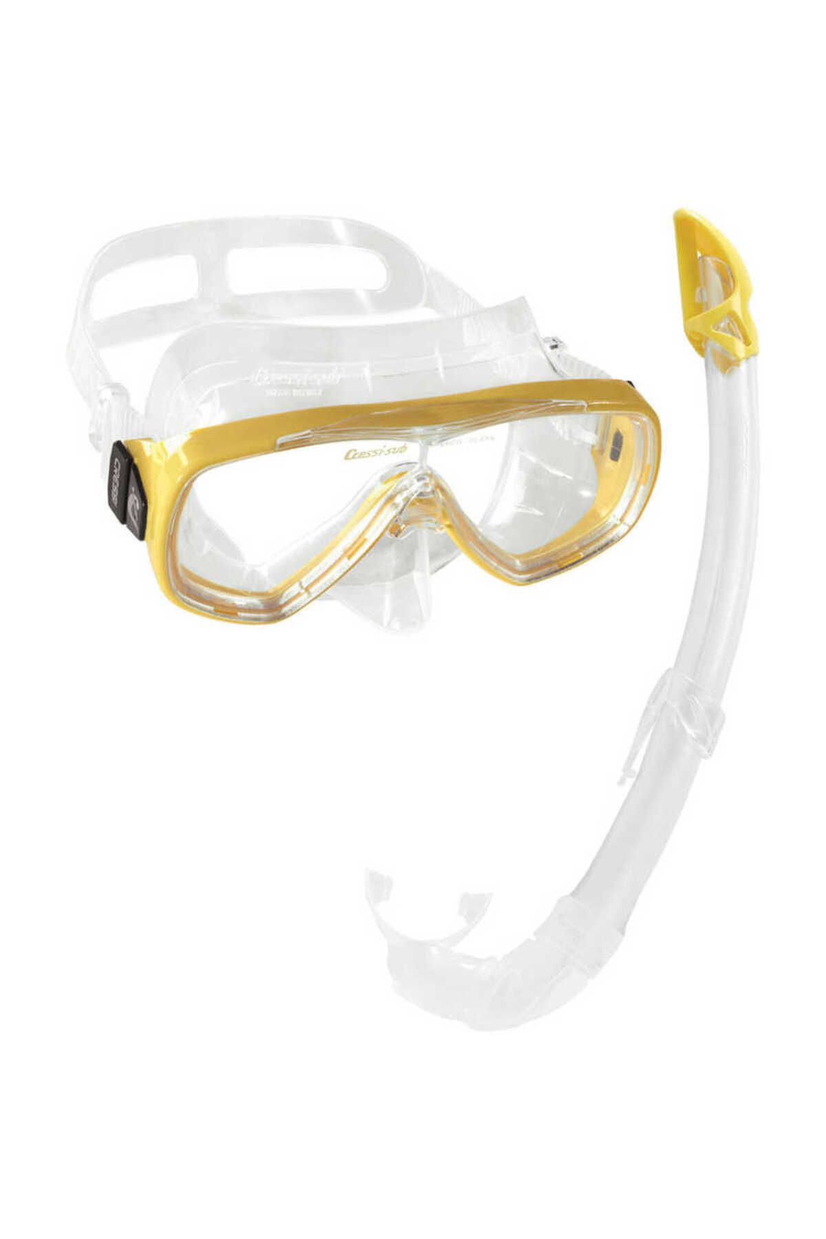 teknotrust Onda Maske Mexico Şnorkel Seti Clear-yellow, su altında keşif ve eğlence için ideal!