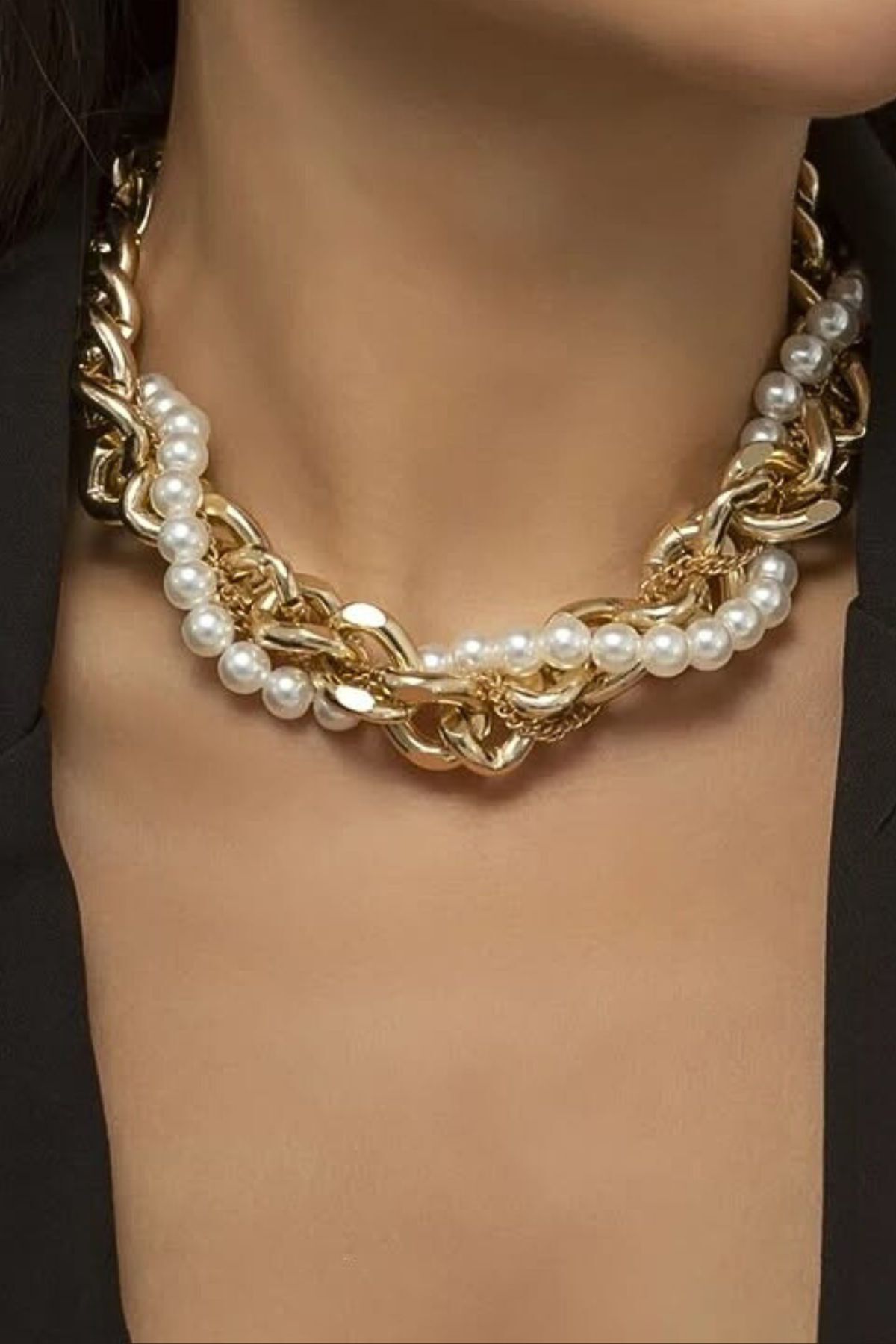 LIVOSH 3'LÜ SARMAL CHOKER KOLYE SETİ