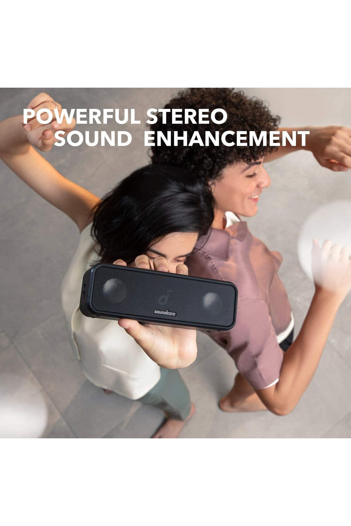 Anker Soundcore-مكبر صوت ساوندكور 3 بتقنية البلوتوث من أنكر مع مشغلات ستيريو، وغشاء تيتانيوم، وتقنية باس أب، 24 2