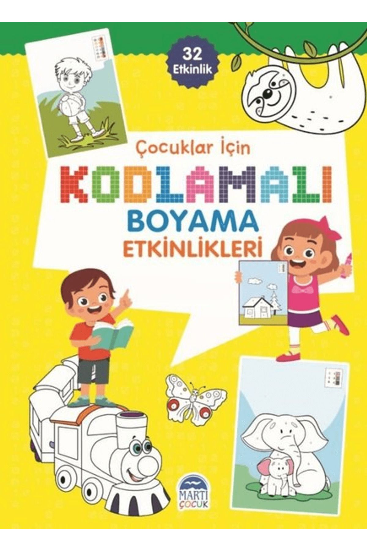 Martı Çocuk Yayınları Çocuklar için Kodlama Etkinlikleri - Sarı - 32 Etkinlik