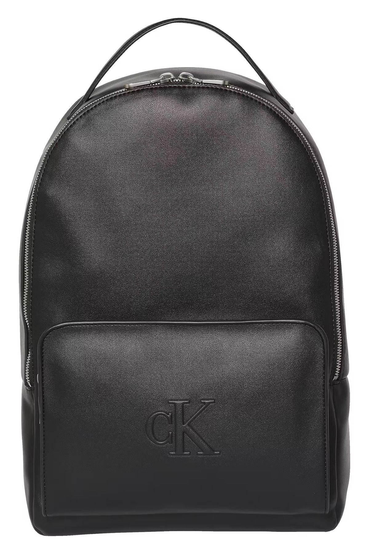 Calvin Klein Kadın Deri Ön Bölme Bölümlü Ayarlanabilir Sırt Askı Siyah Sırt Çantası LV04K3165G-UB1