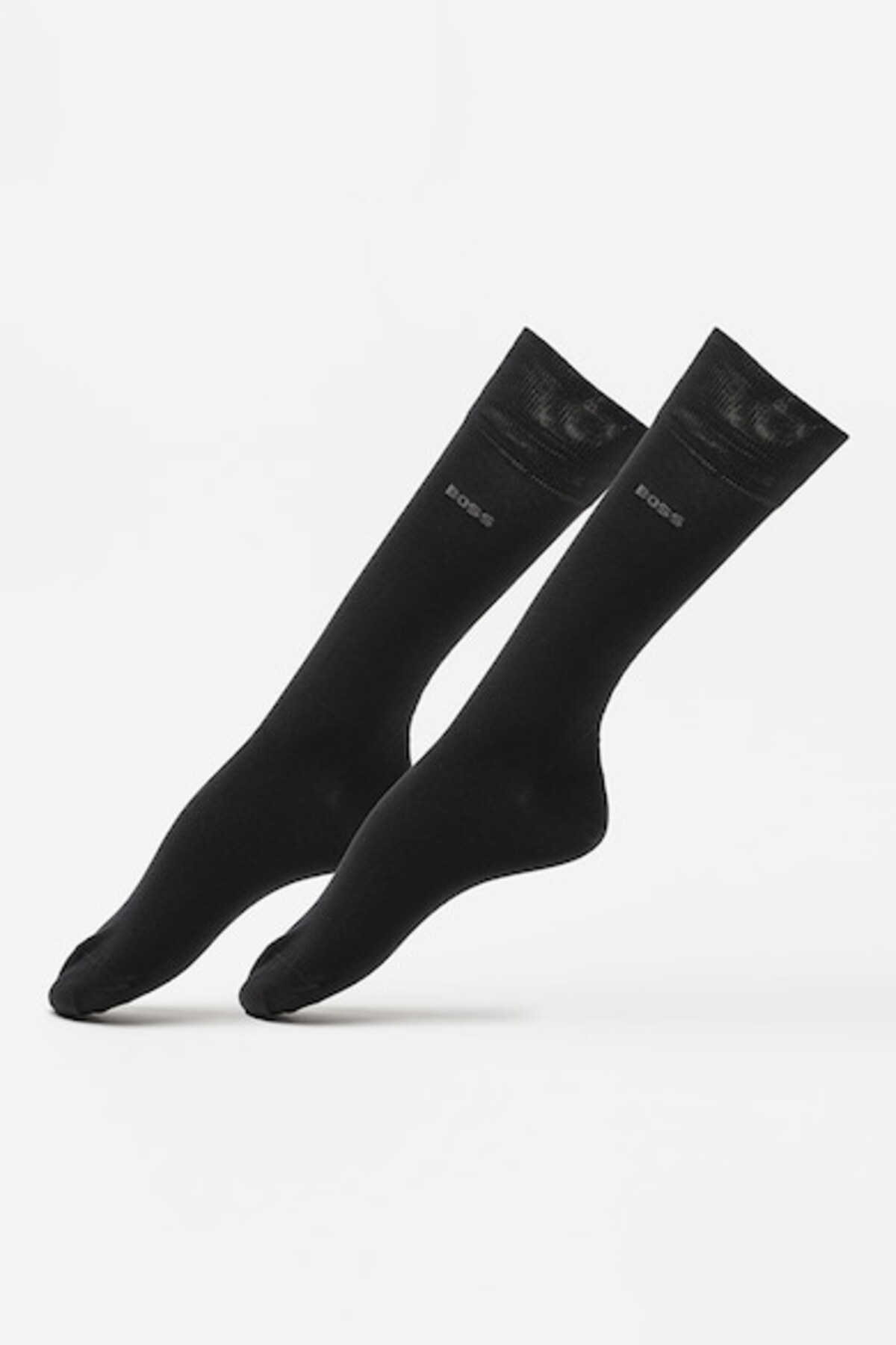 باس جوراب ساق بلند مشکی مردانه طرح گلدوزی شده نخی بسته ۲ عددی کد ۵۰۵۳۴۹۰۱-۰۰۱