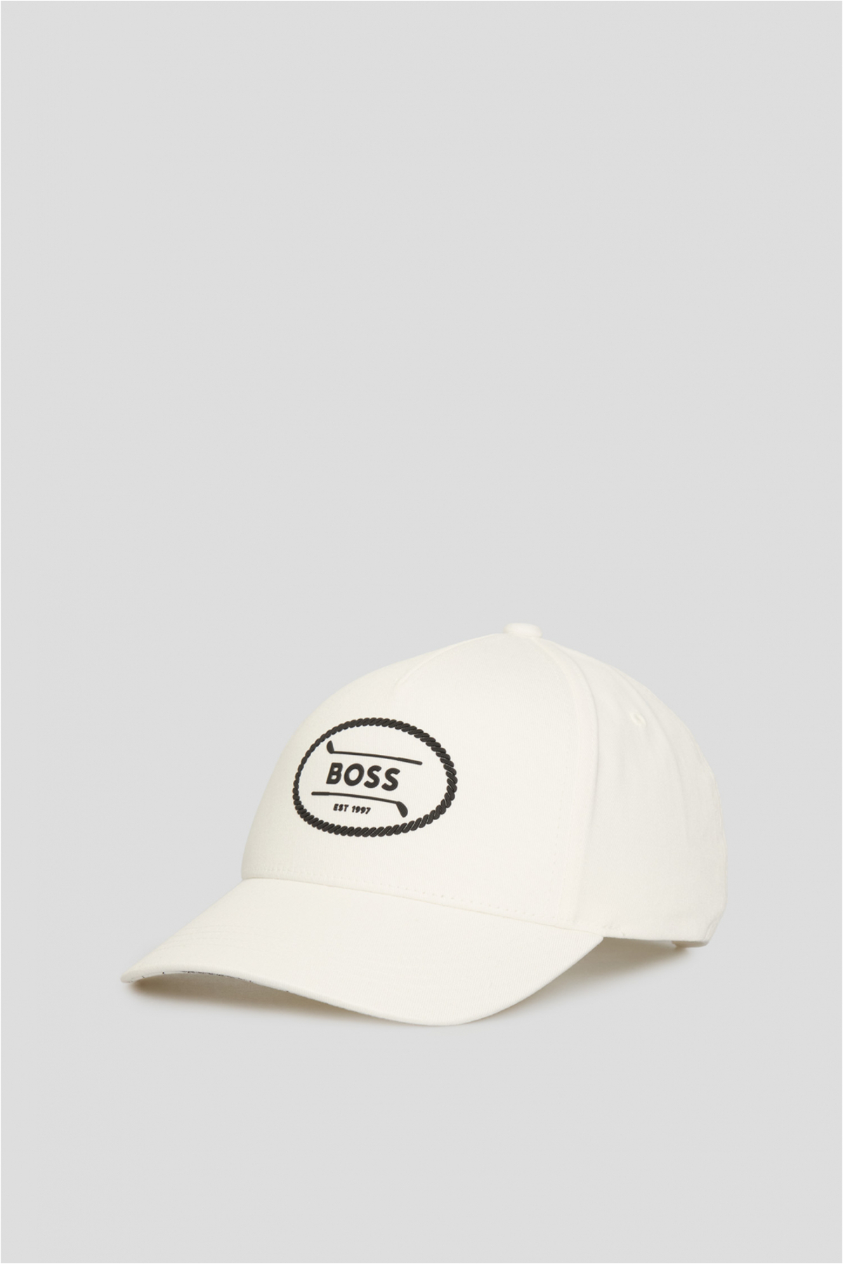 باس کلاه سفید مردانه با لوگوی گلدوزی شده و سگک فلزی قابل تنظیم 50544409-100
