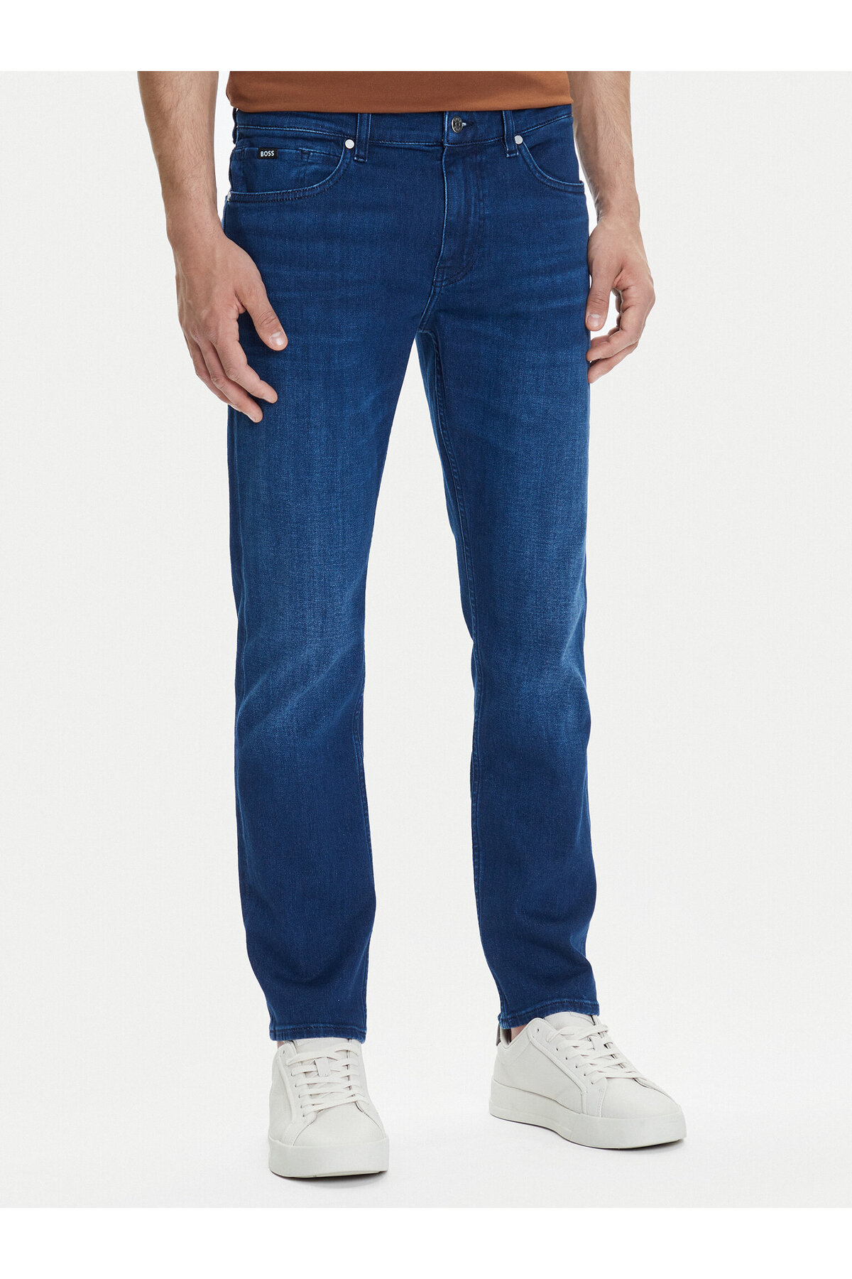 باس شلوار جین مردانه کمر معمولی و اسلیم فیت، آبی، 50544888-417