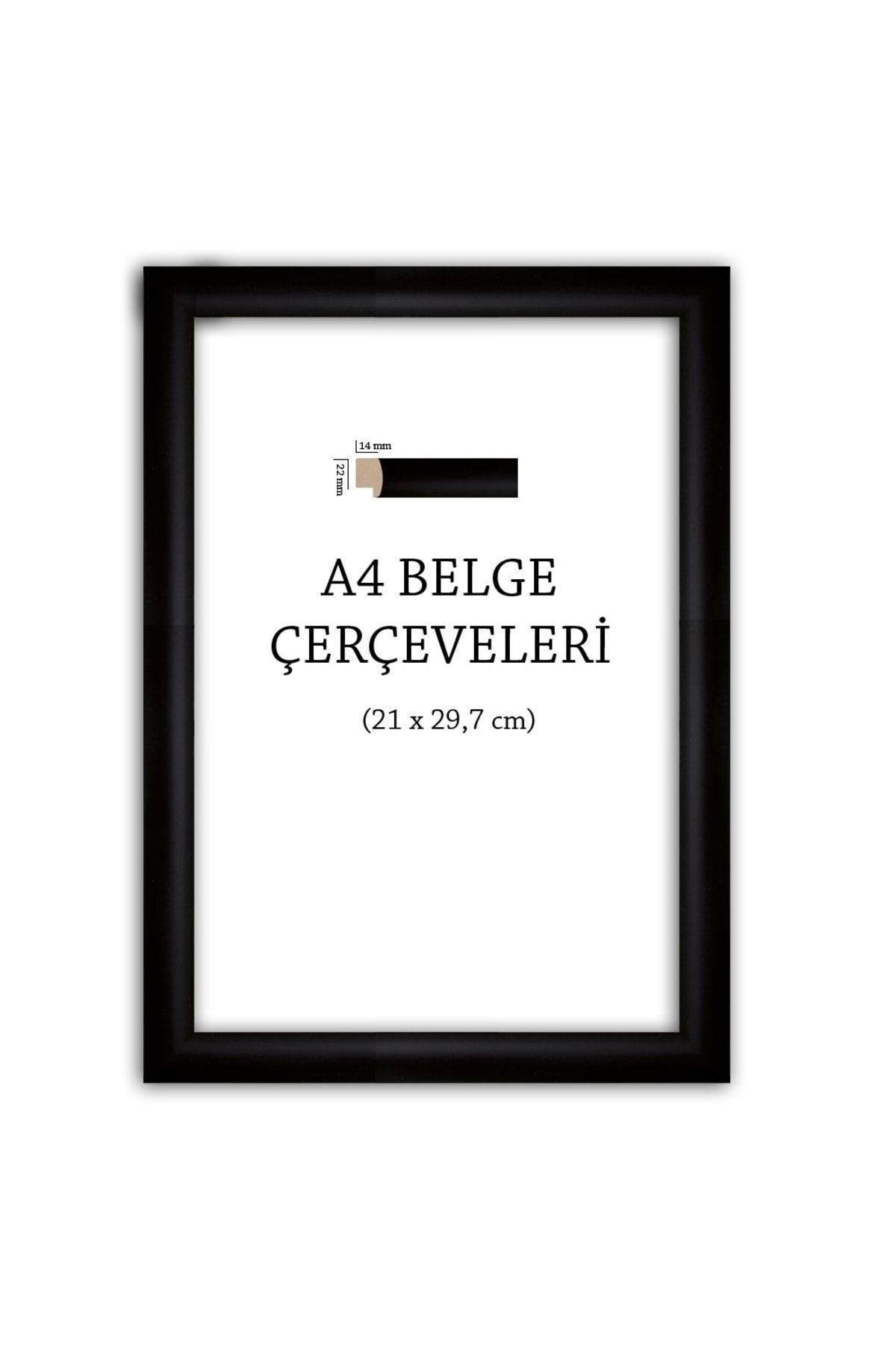 Elioure 5'li Siyah A4 Çerçeve Seti, 1. Sınıf, 22mm, Paket