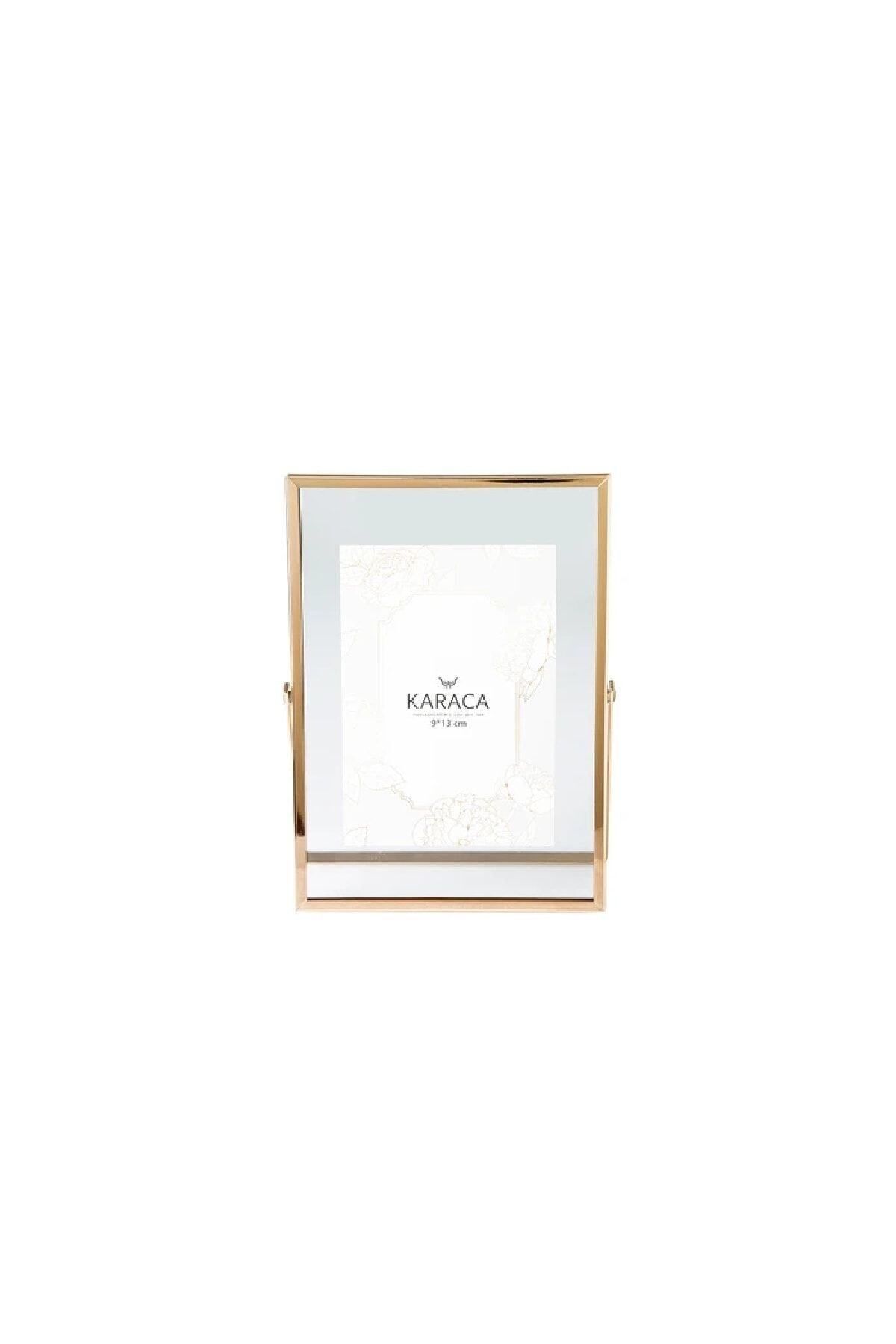 Elioure Şık 12x17 cm altın renkli dekoratif çerçeve Dg58