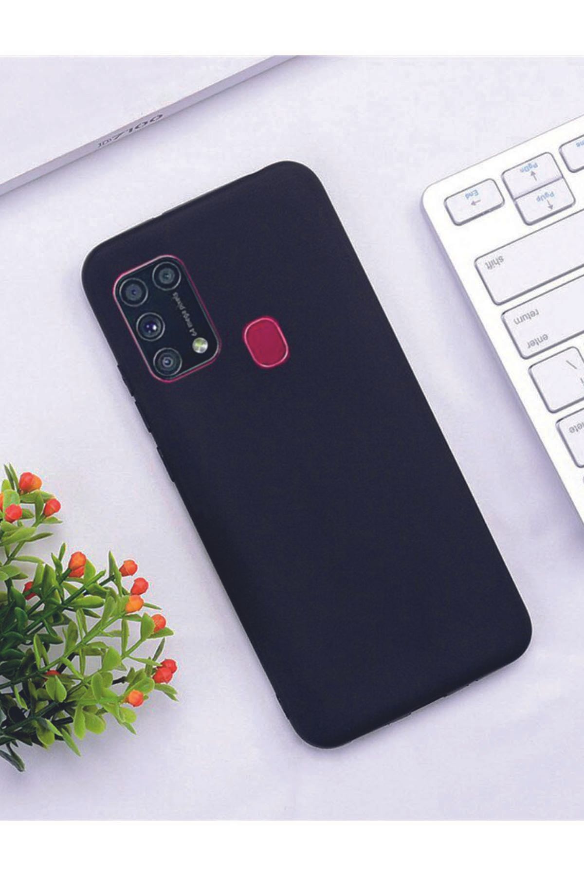 Tılsım Tekno Samsung Galaxy M31 Kılıf Kamera Korumalı Silikon Rubber Arka Kapak