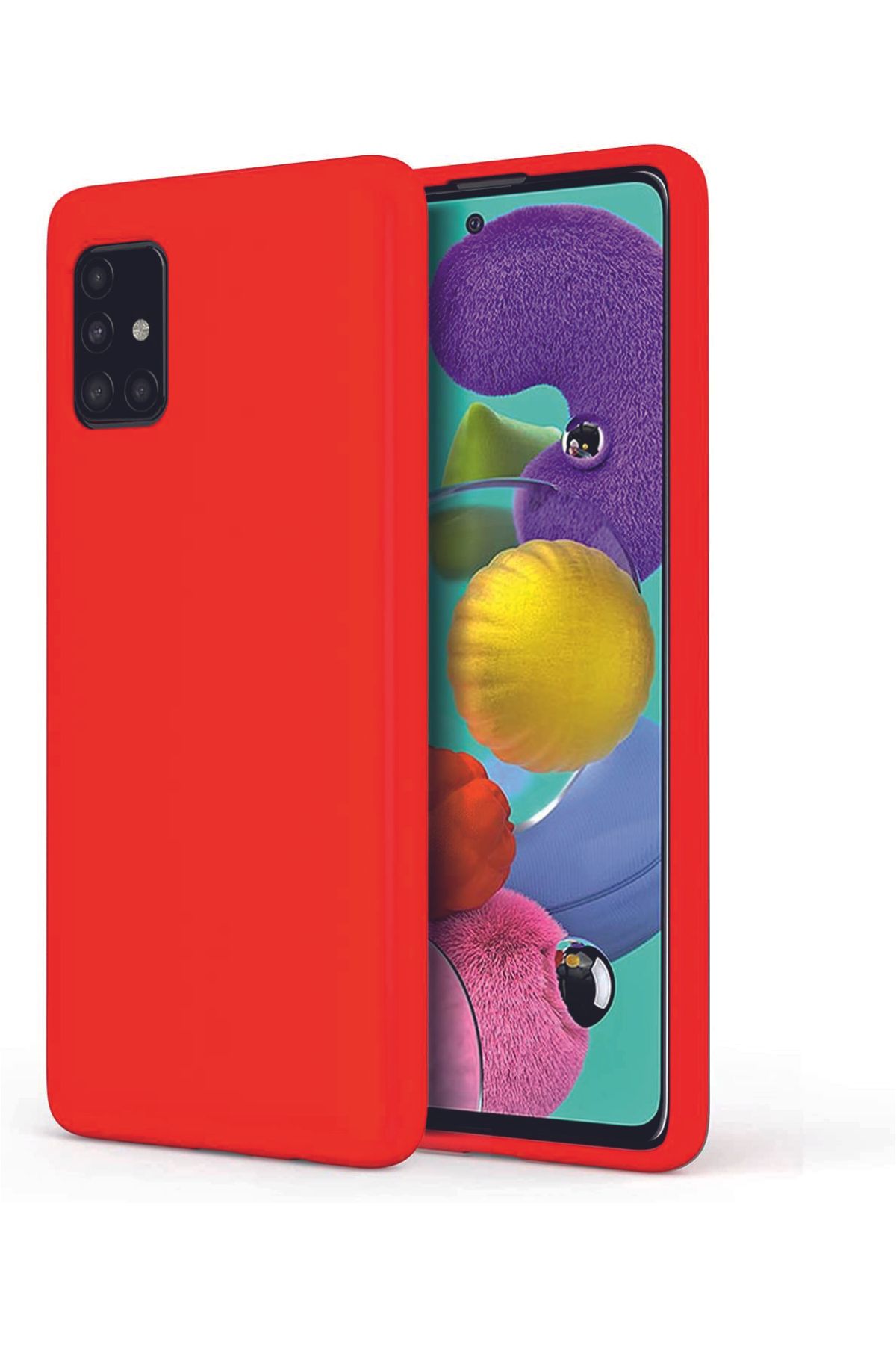Tılsım Tekno Samsung Galaxy A51 Kılıf Kamera Korumalı Silikon Rubber Arka Kapak