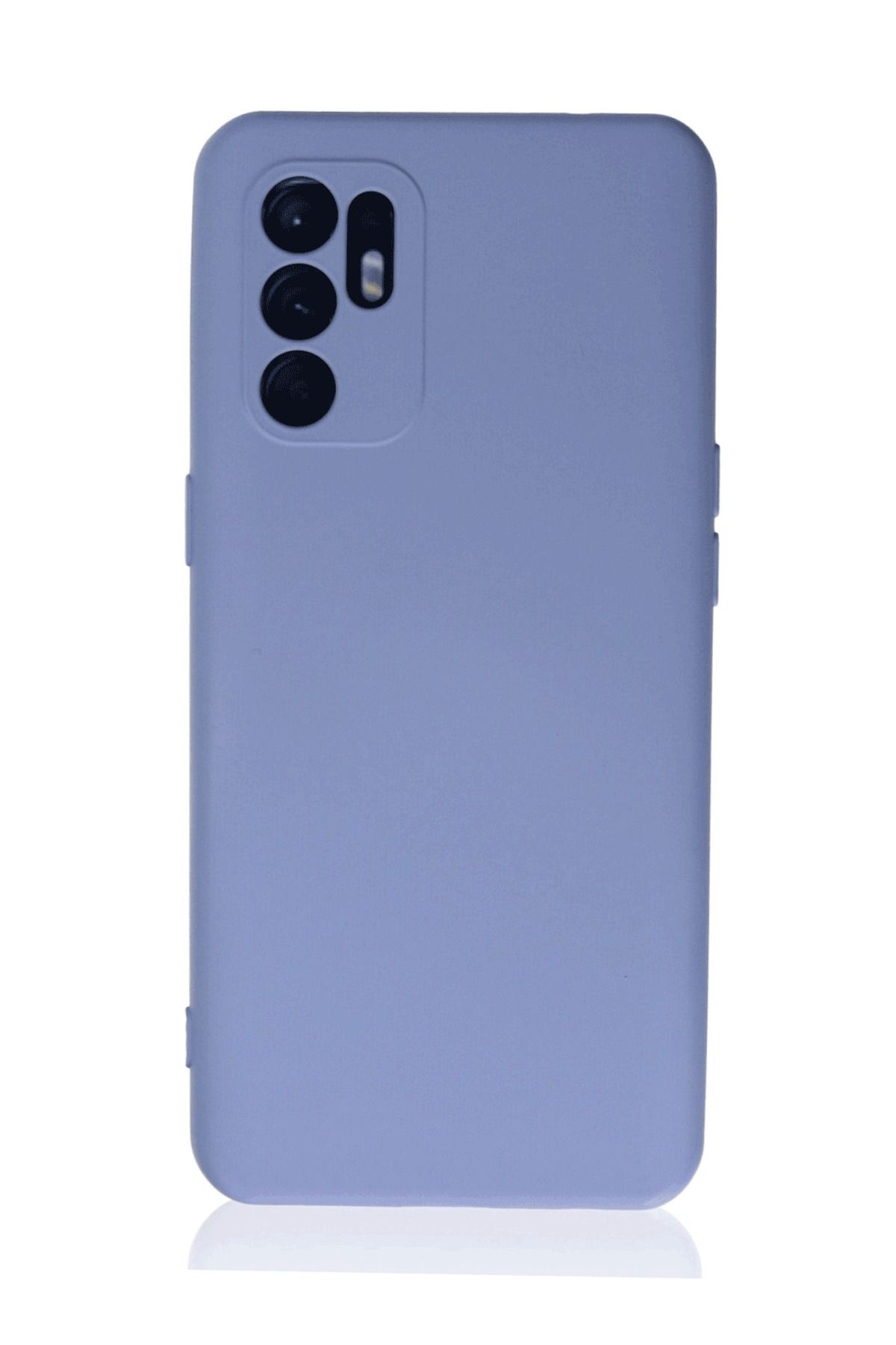 Tılsım Tekno Oppo Reno 6 Kılıf Kamera Korumalı Silikon Rubber Arka Kapak