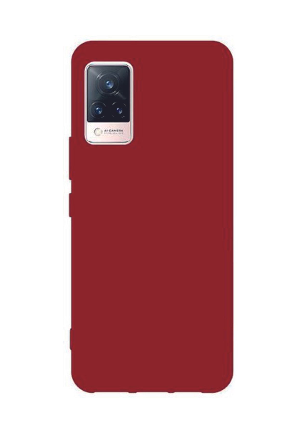 Tılsım Tekno Vivo V21 Kılıf Kamera Korumalı Silikon Rubber Arka Kapak