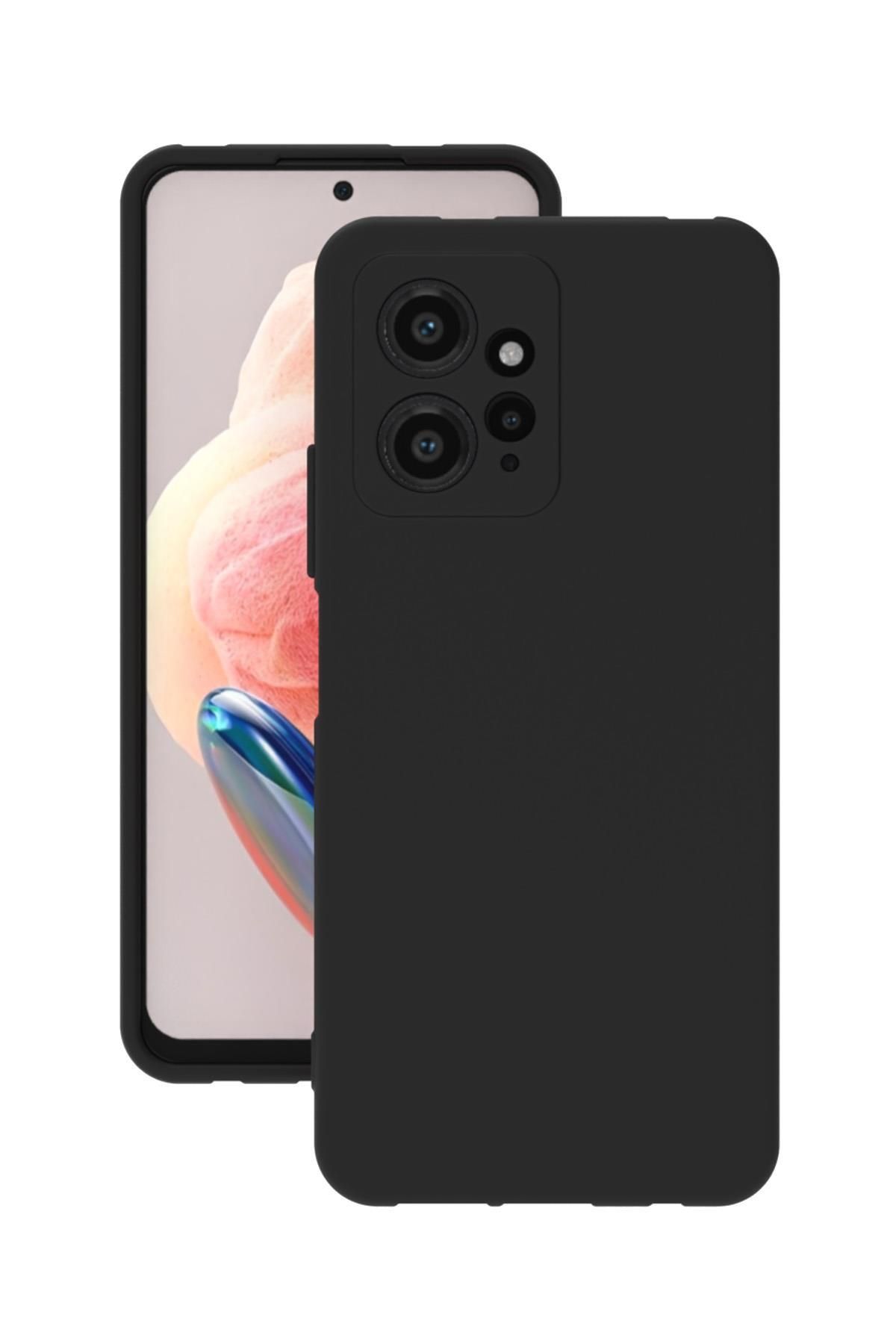 Tılsım Tekno Xiaomi Redmi Note 12 4G Kılıf Kamera Korumalı Silikon Rubber Arka Kapak