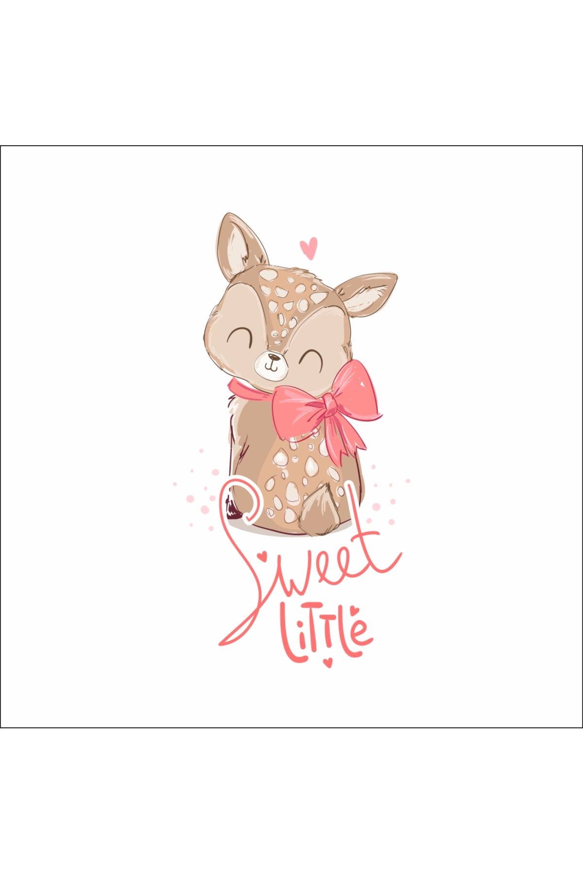 Reysa Tasarım Sweet Little Sevimli Geyik Sticker