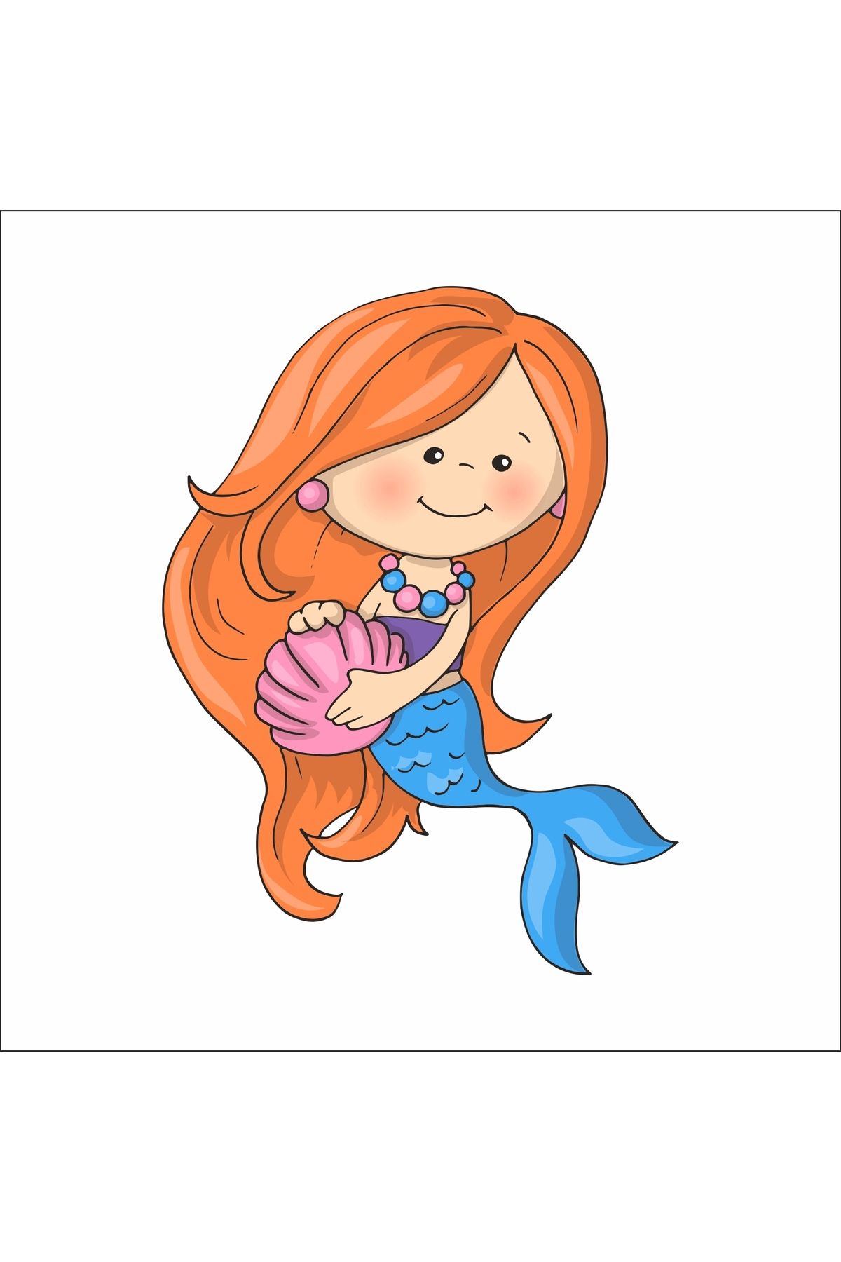 Reysa Tasarım Deniz Kızı Duvar Sticker