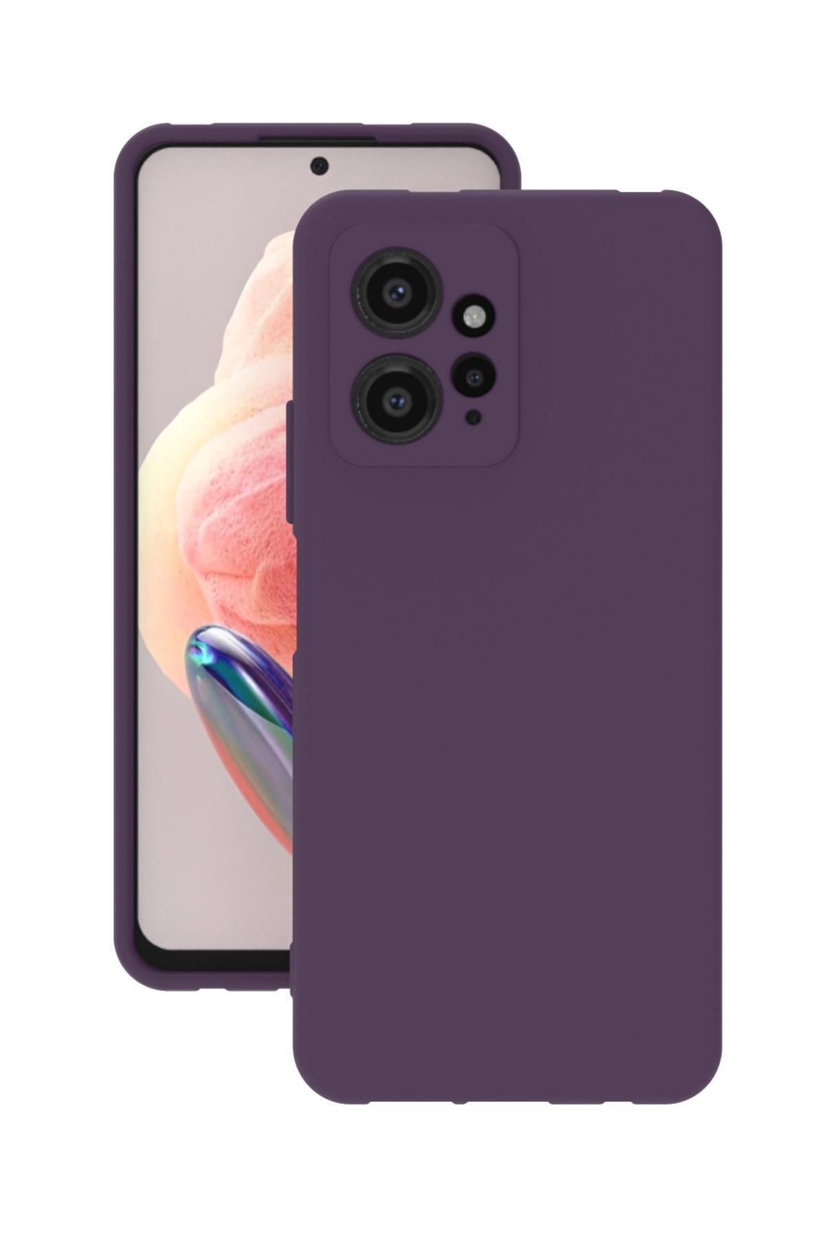 Tılsım Tekno Xiaomi Redmi Note 12 4G Kılıf Kamera Korumalı Silikon Rubber Arka Kapak