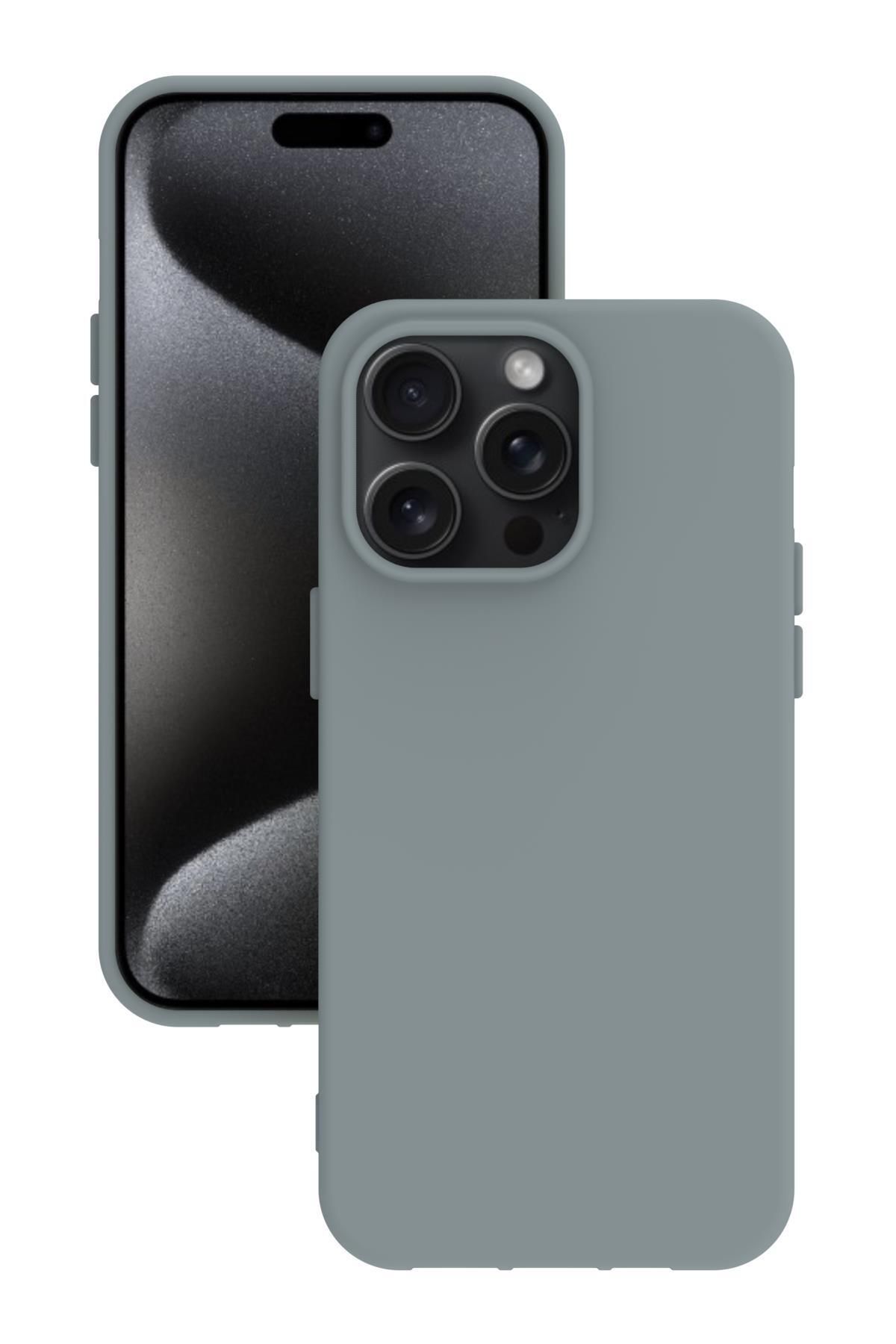 Tılsım Tekno iPhone 15 Pro Max Kılıf Kamera Korumalı Silikon Rubber Arka Kapak