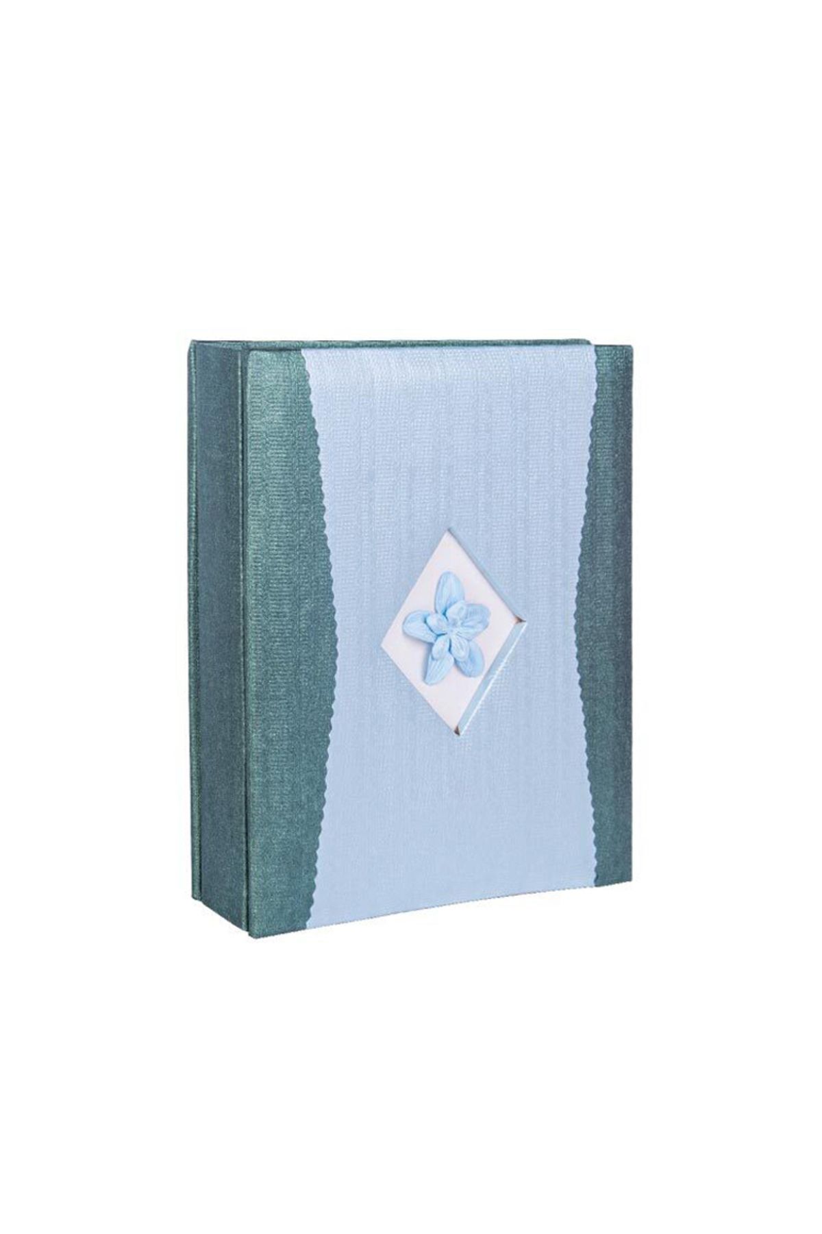 best hediye 60 lık 15x21 cm Fotoğraf Albümü-mavi çiçek