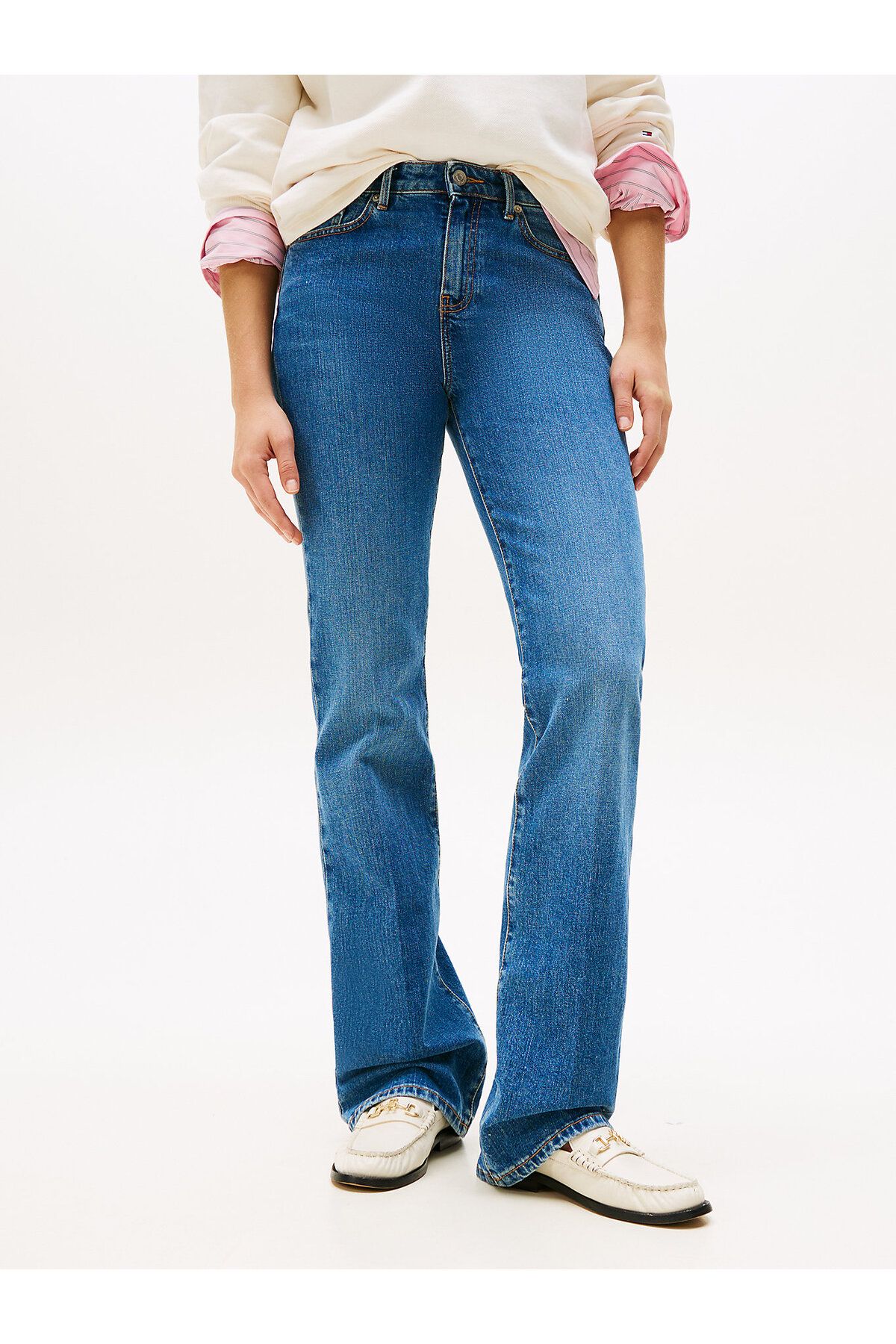 Tommy Hilfiger Mid Rise Bootcut Jeans